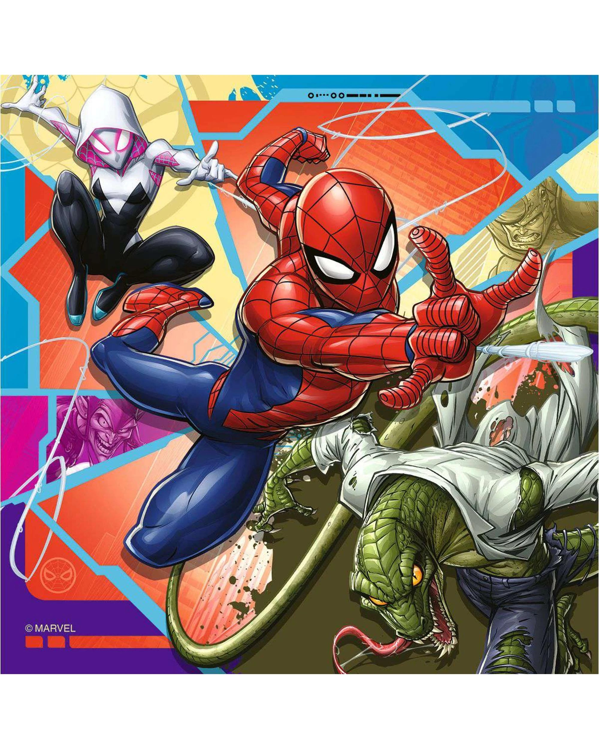2 Ravensburger Marvel Spider-Man 3 x 49 Piece Jigsaw Puzzle, 2 of 4