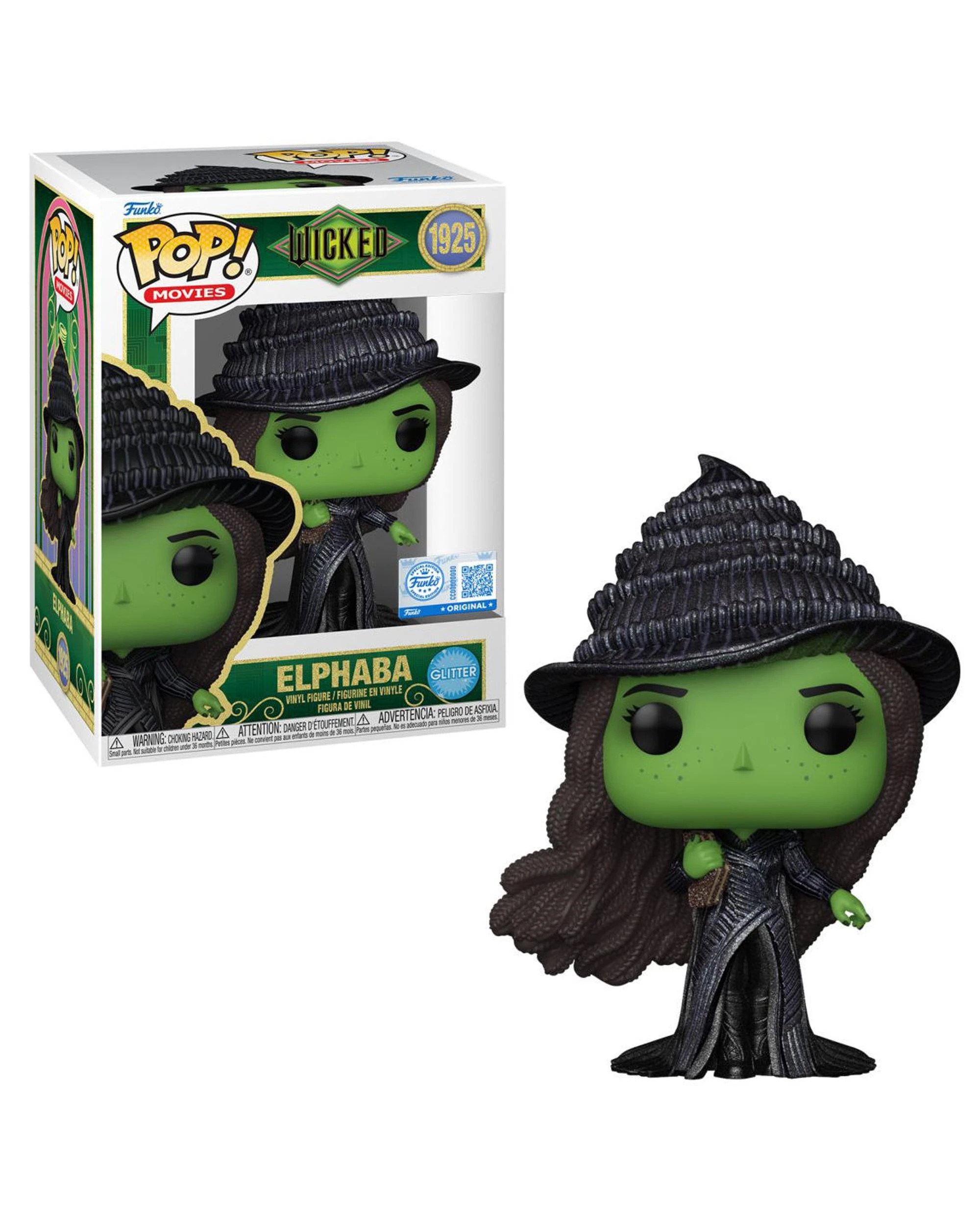 1 Wicked: For Good Elphaba Glitter Funko POP! Vinyl, 1 of 3