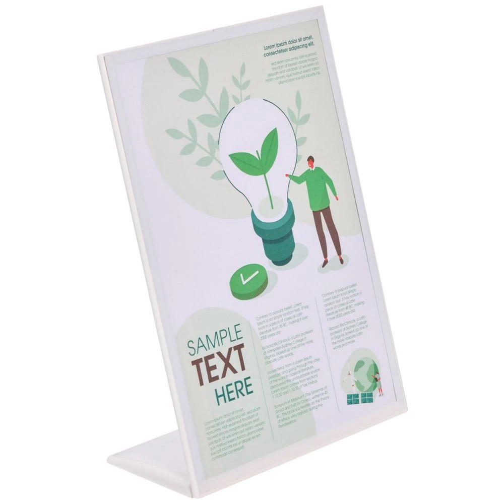 2 J.Burrows L Shape Sign Holder A4, 2 of 3