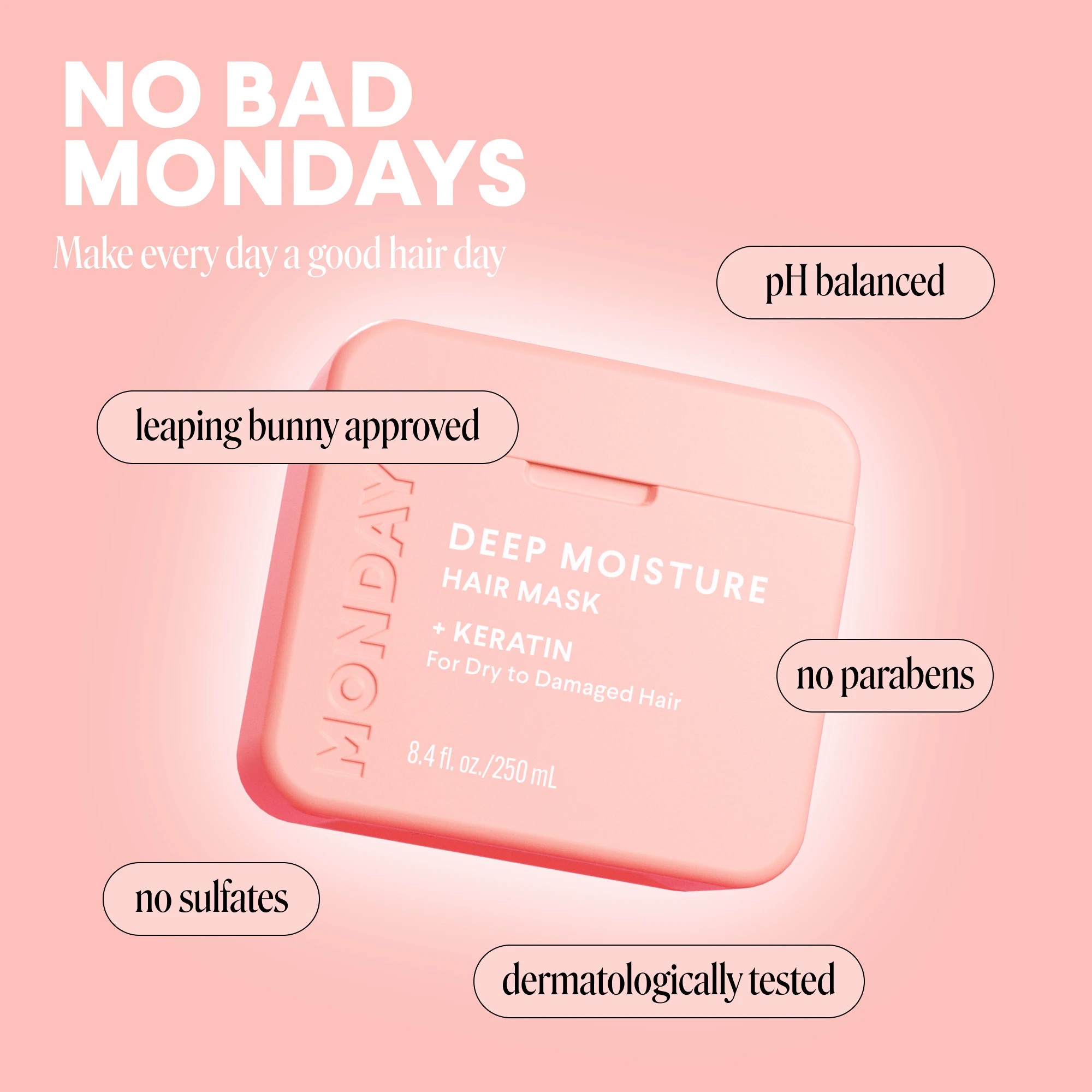 5 Monday Haircare Deep Moisture Hair Mask 250ml - Keratin, 5 of 10