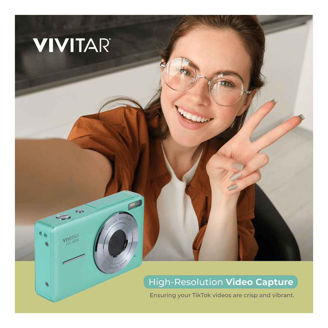 10 Vivitar PopSnap Digital Camera Green, 10 of 10