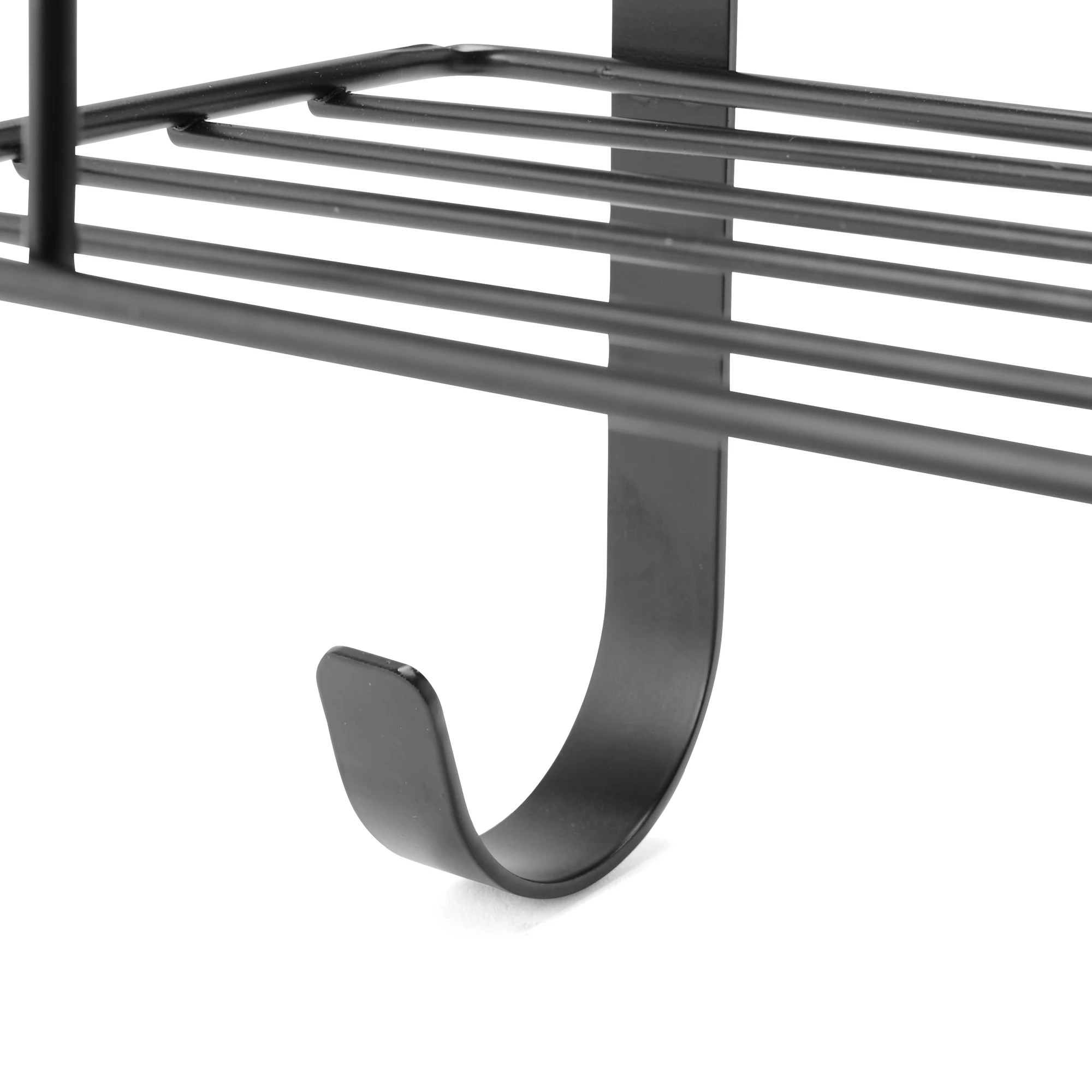 6 Over Door Shower Caddy - Black, 6 of 7