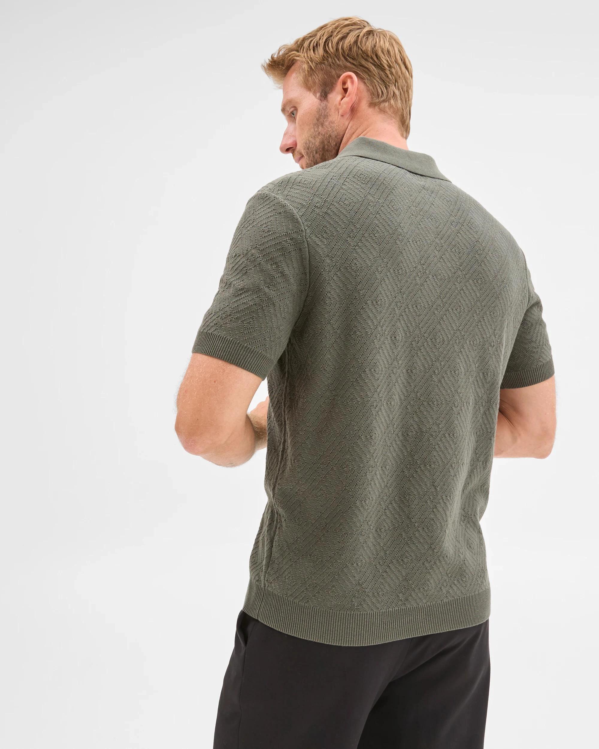 4 Preview Australian Cotton Knit Polo Top CHIMERA, 4 of 5