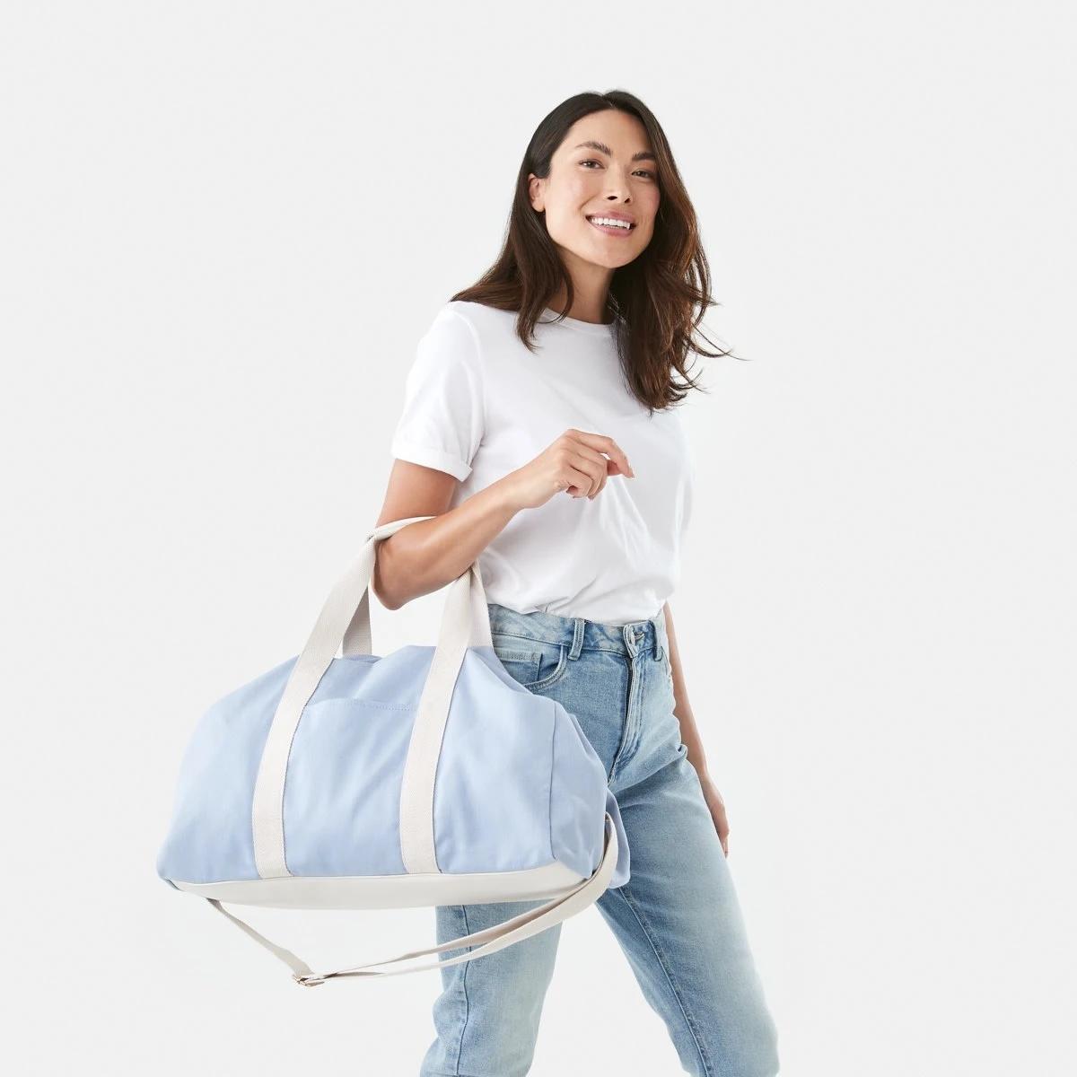 4 Canvas Weekender Bag STORM BLUE, 4 of 4