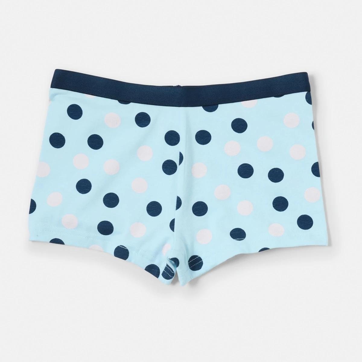 4 5 Pack Print Shorties Blue Uni, 4 of 8