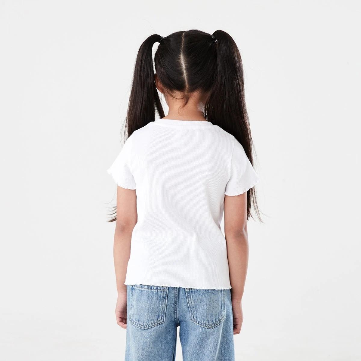 2 Short Sleeve Rib T-shirt WHITE, 2 of 7