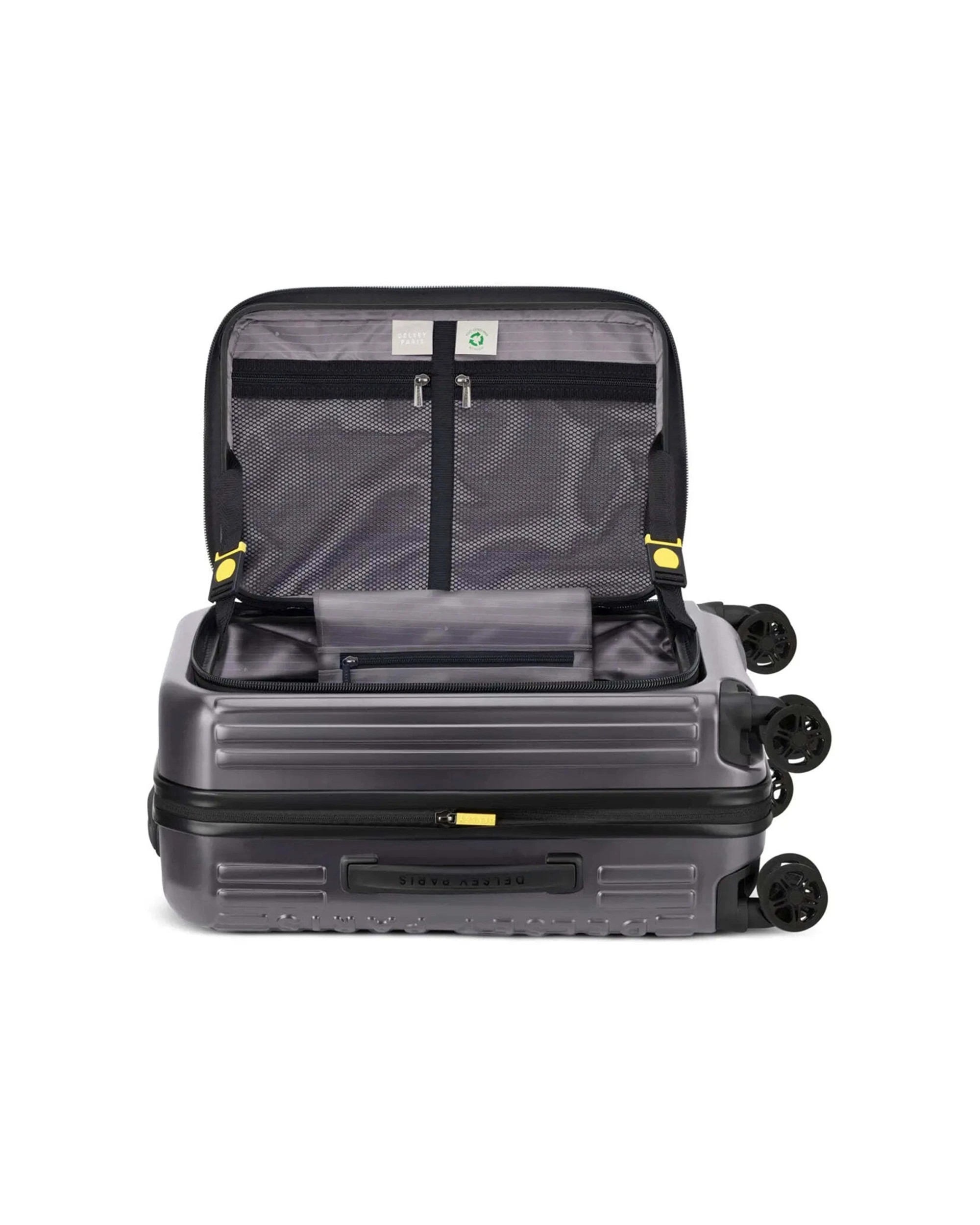 2 Delsey Securtime Zip 55 cm Top Opening 4-Wheel Expandable Cabin Suitcase Anthracite - Grey, 2 of 7