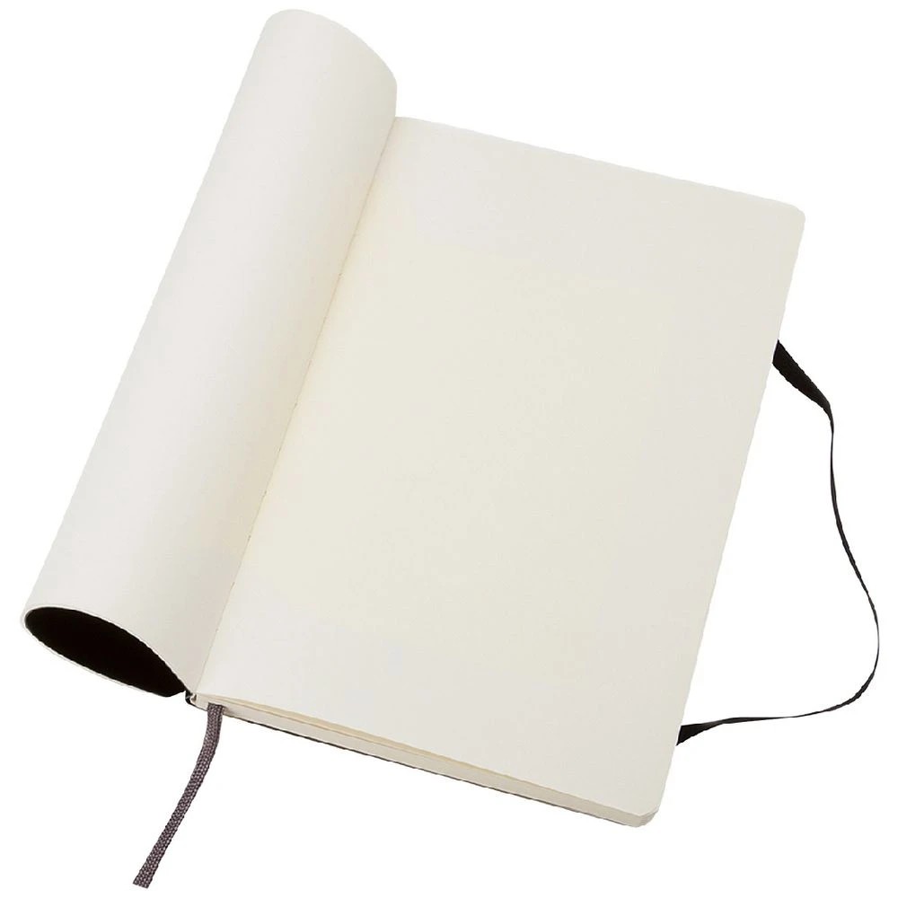 3 Moleskine Classic Soft Cover Plain Large Notebook Black, 3 of 3