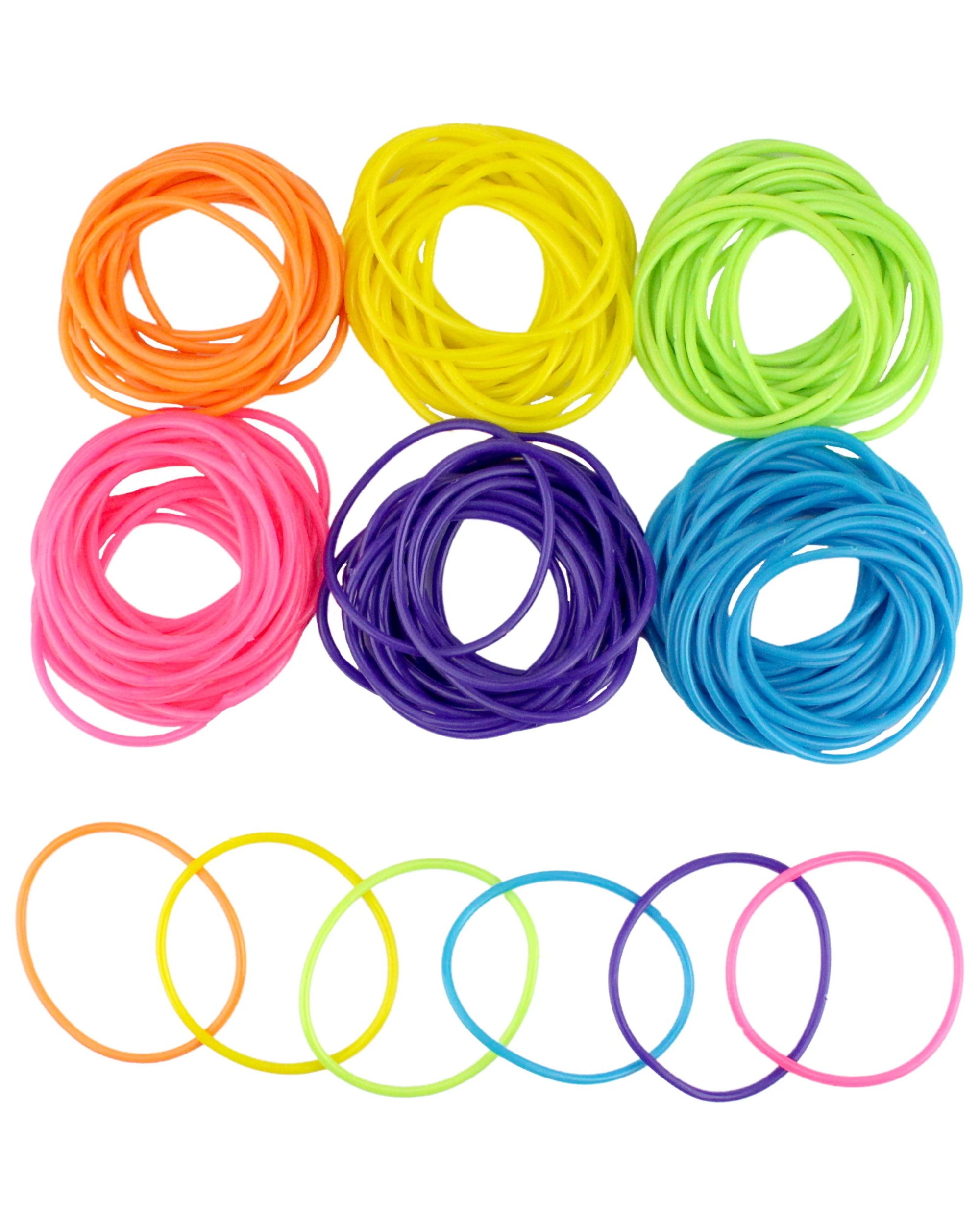 1 Partyrama Assorted Neon Jelly Bracelets Pack of 144, 1 of 1