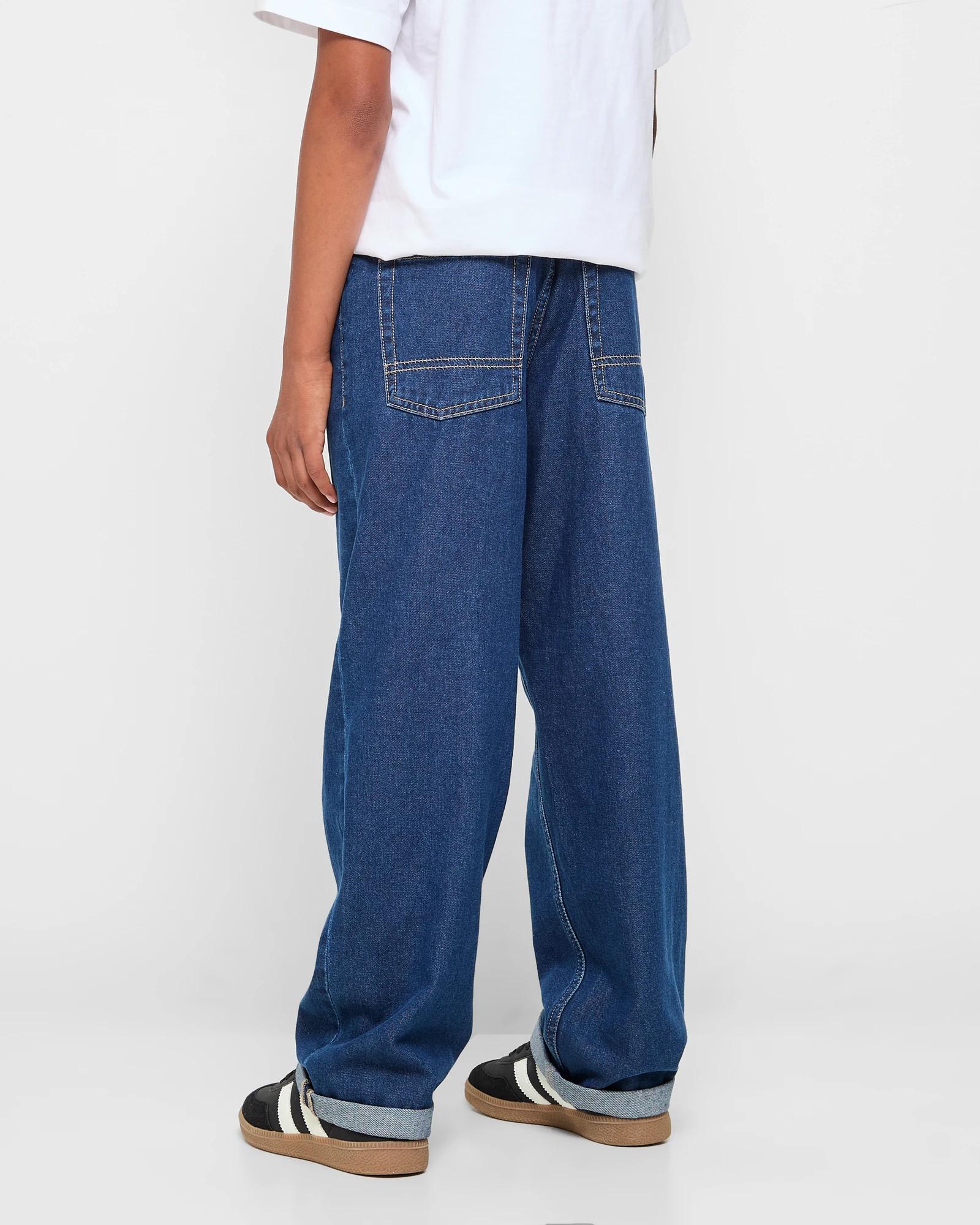 3 Target Loose Fit Denim Jeans DARK WASH, 3 of 5