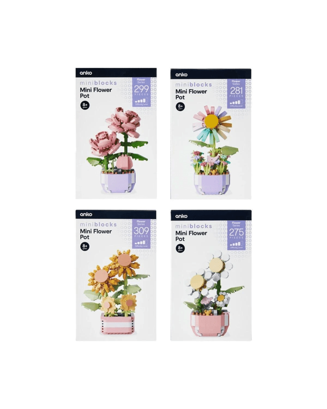 Mini Blocks Flower Series: Mini Flower Pot Playset - Asso