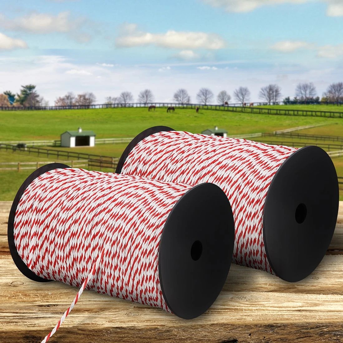 6 Giantz Electric Fence Poly Rope 2x 500M - Multi, 6 of 6