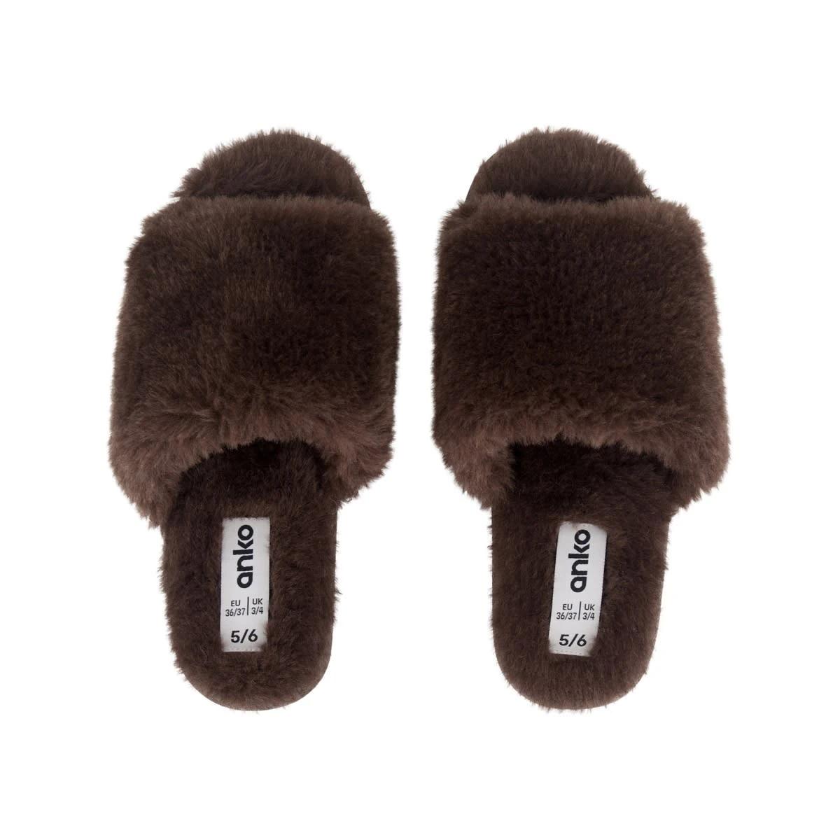 2 One Band Slipper Slides RICH BROWN, 2 of 3