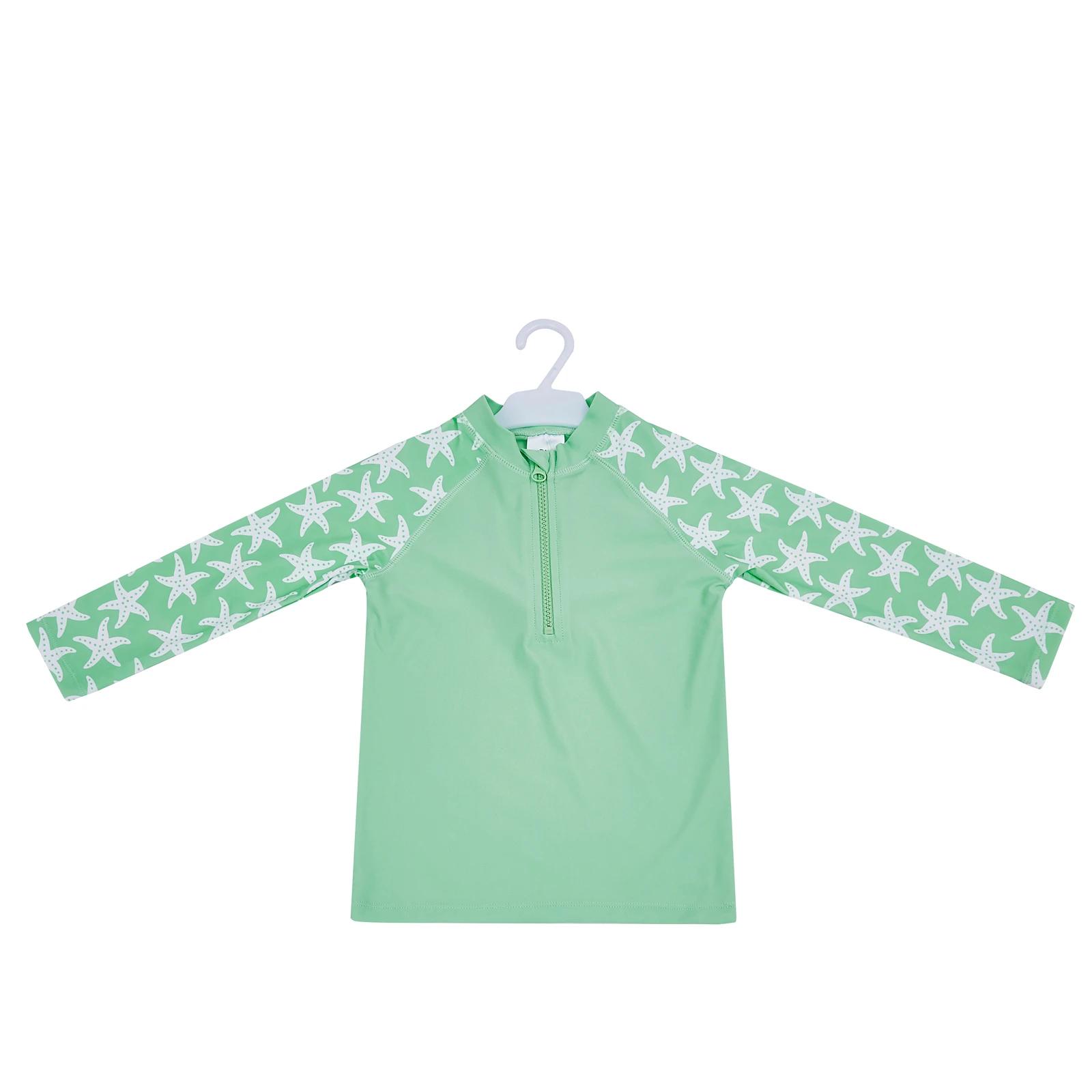 1 Big Softies 3pc-L/S Rashie, Short & Hat - Green starfish , 1 of 6
