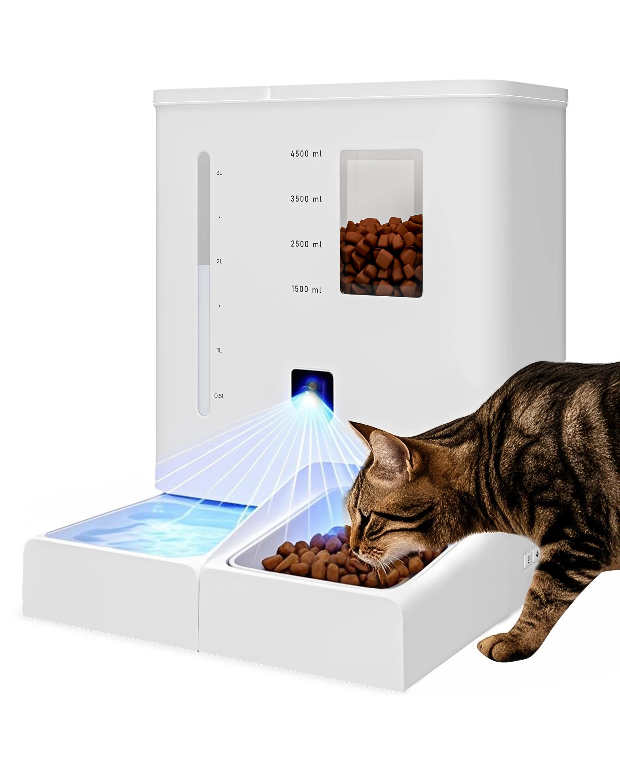 2 Advwin 2-in-1 Automatic Pet Feeder And Waterer, 2 of 7