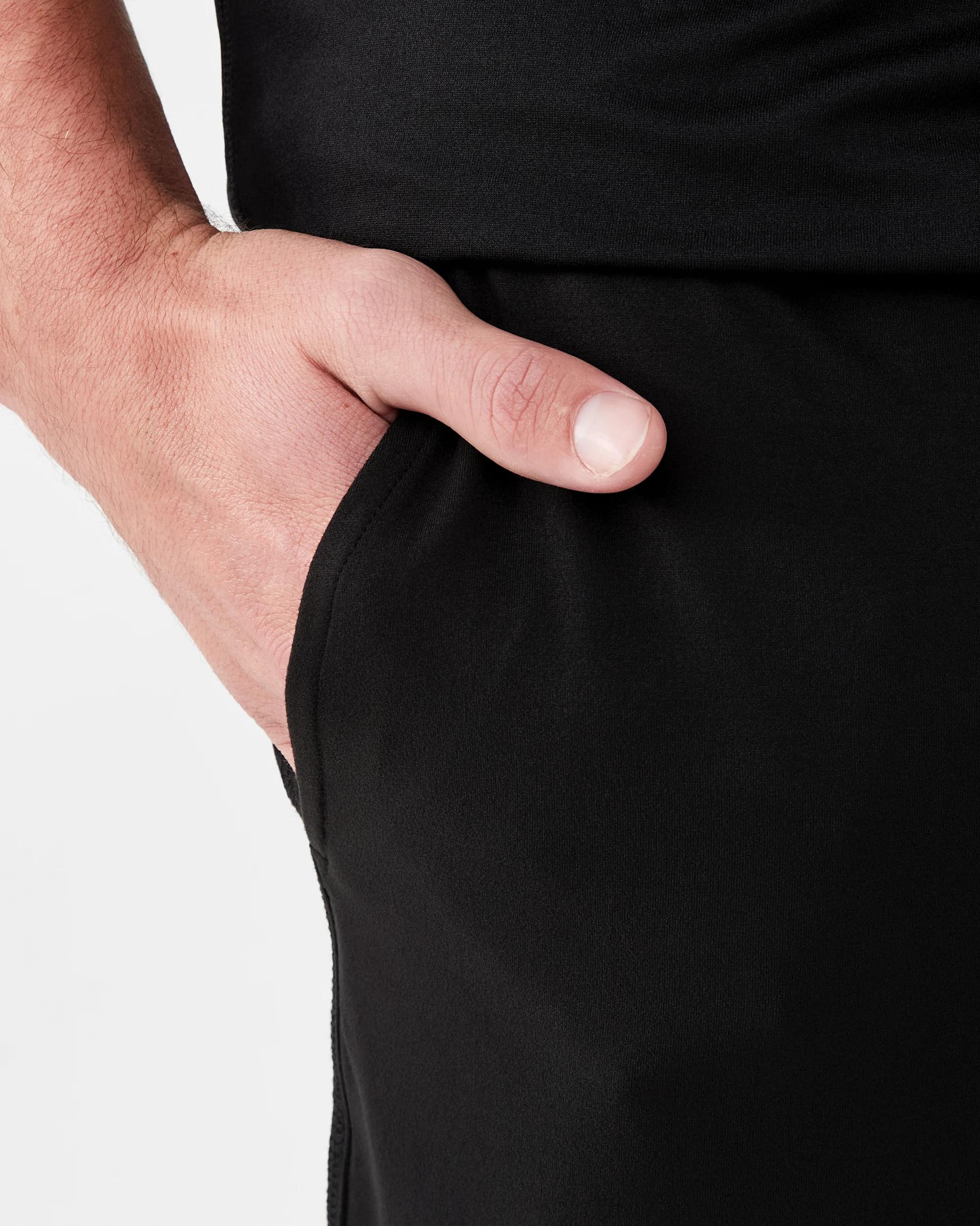 5 Active Mens Travel Trackpants Black, 5 of 6
