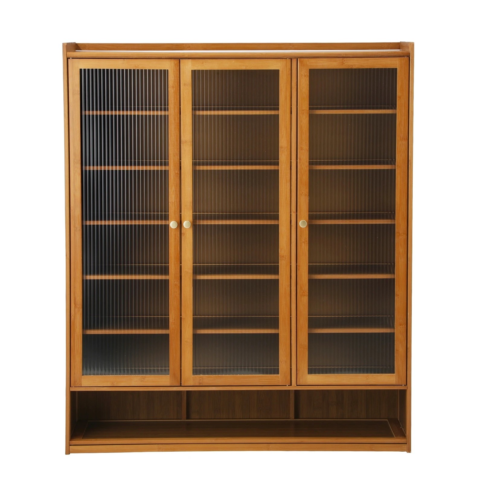 6 Oikiture Shoe Cabinet Shoes Storage Rack Organiser 3 Doors Shelf
 - Brown, 6 of 8