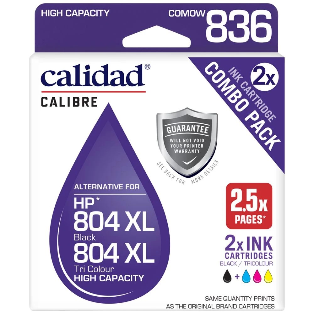 1 Calidad HP 804XL Black / Colour Combo 2 Pack, 1 of 7