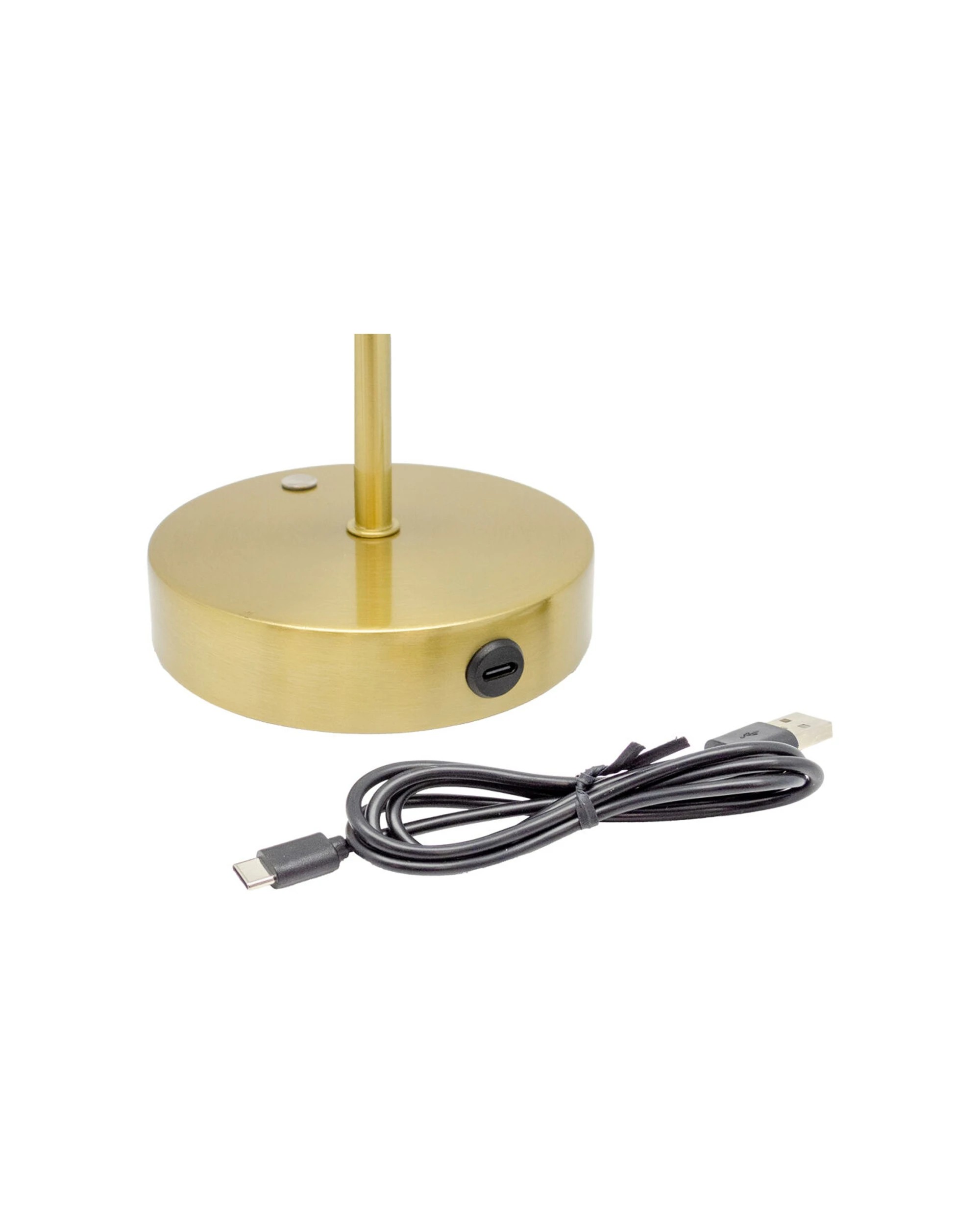 6 Boyle 2PK Rechargeable LED Table Lamp with Silk Cone Shade Battery Matte 16x16x30cm - Bronze, 6 of 9