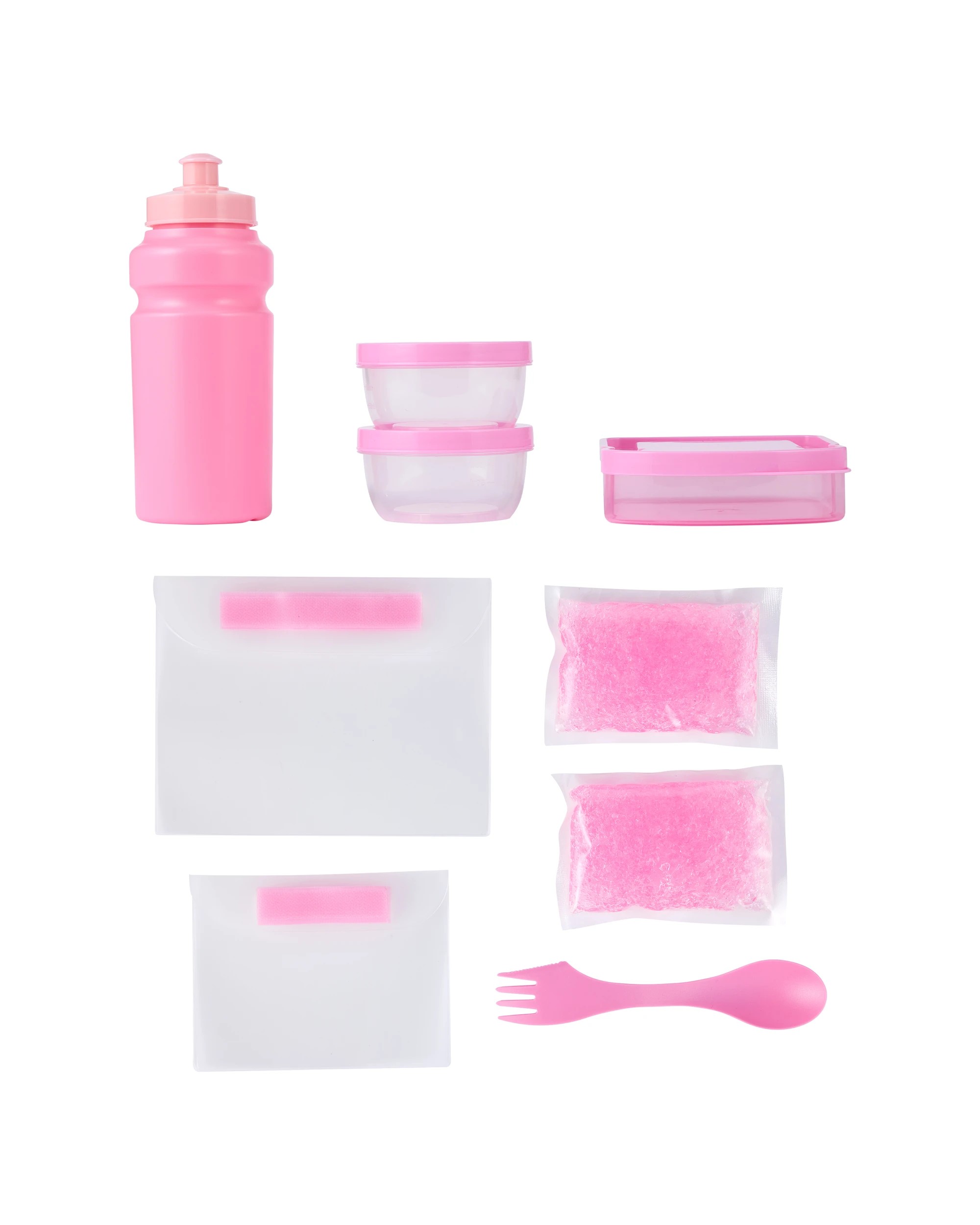 2 10 Piece Pink Tie Dye Lunch Set, 2 of 8