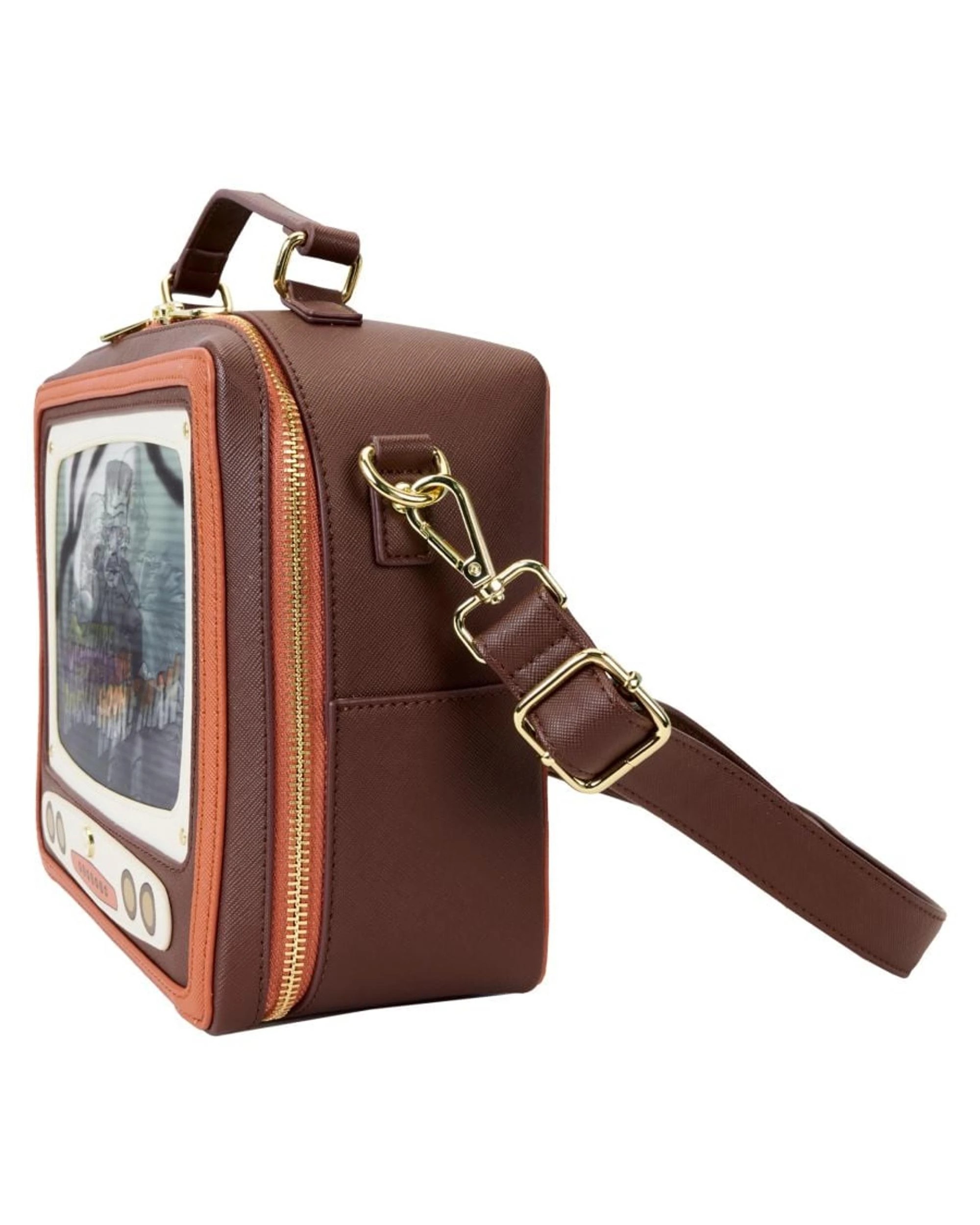 4 Loungefly Universal Monsters Vintage TV Triple Lenticular Crossbody Bag - Multi, 4 of 7