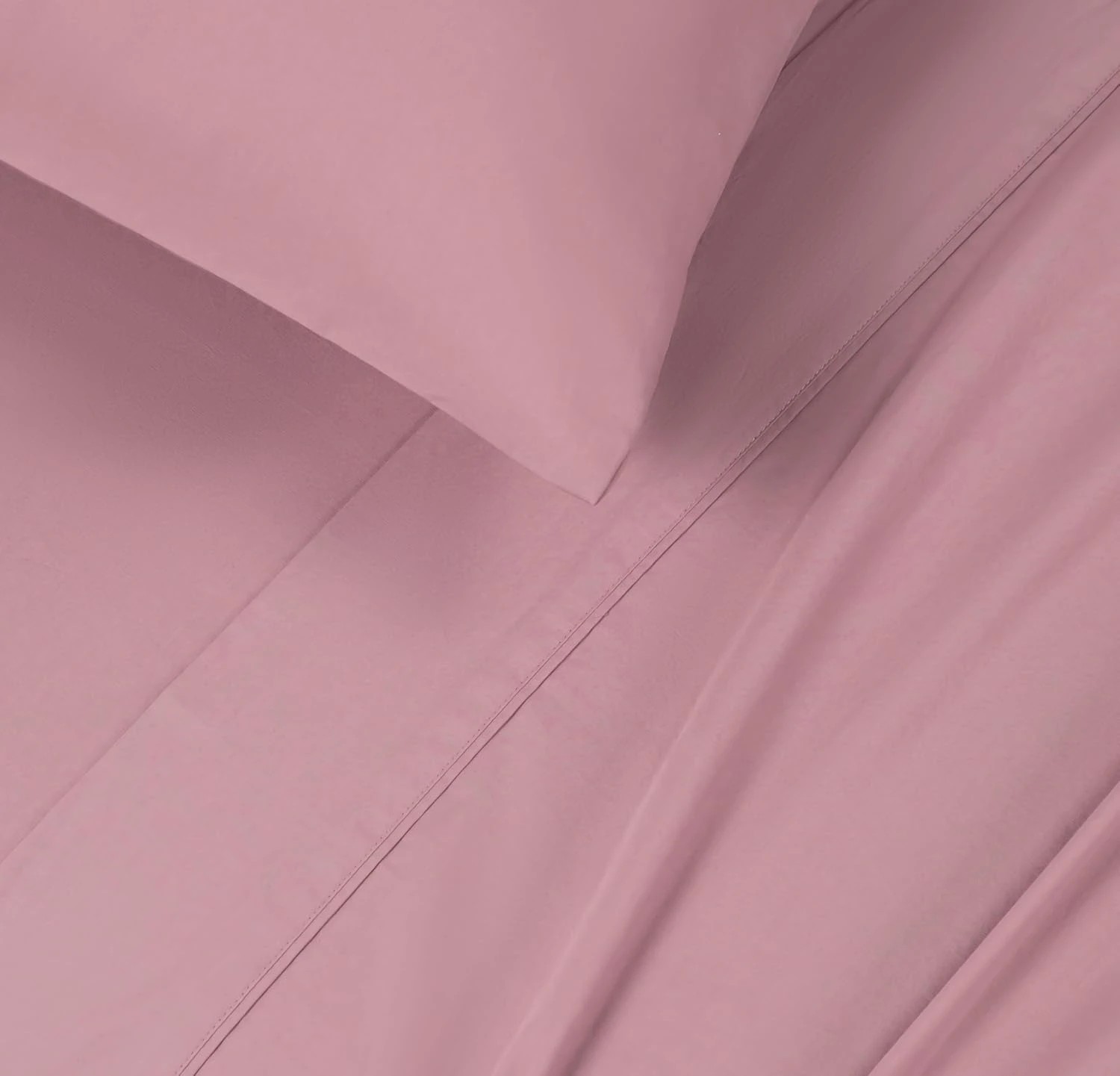 3 Gioia Casa Vintage Washed Cotton Sheet Set Soft Breathable - Double Bed - Rose, 3 of 5