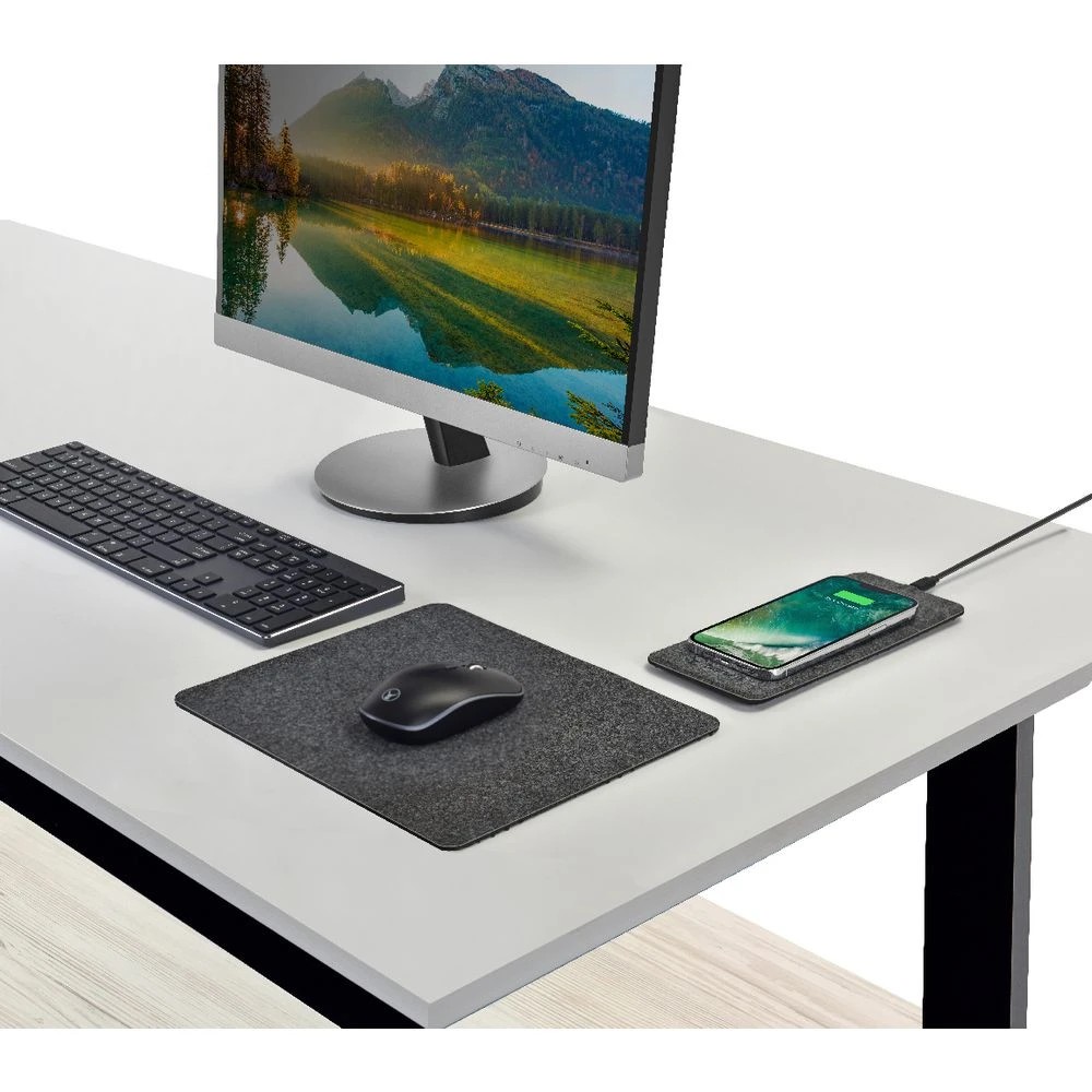 4 Bonelk QI Wireless Charging Split Mouse Mat Grey, 4 of 5