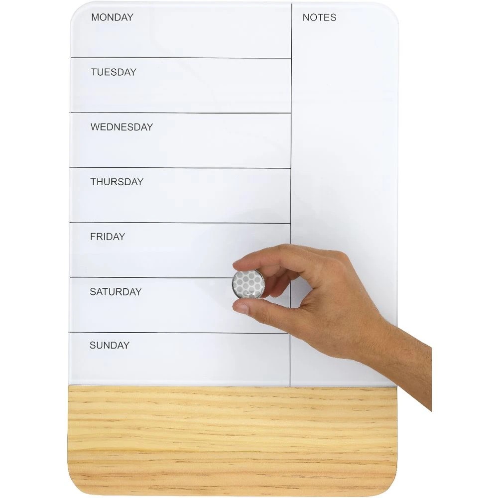 3 Otto Magnetic Glass Planner Board 300 x 450mm, 3 of 8