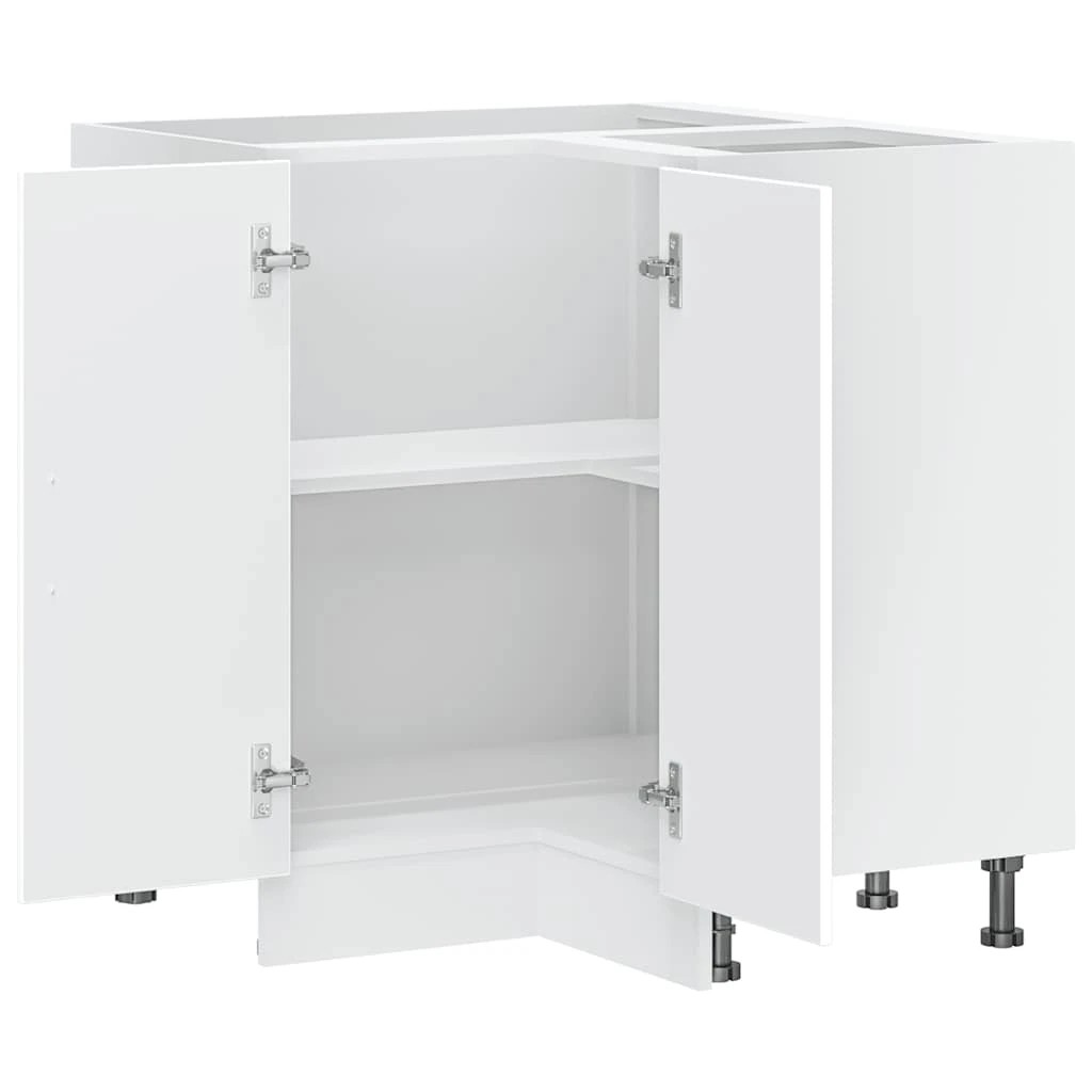 6 vidaXL Wooden Dishwasher Panel Adjustable Feet - White, 6 of 10
