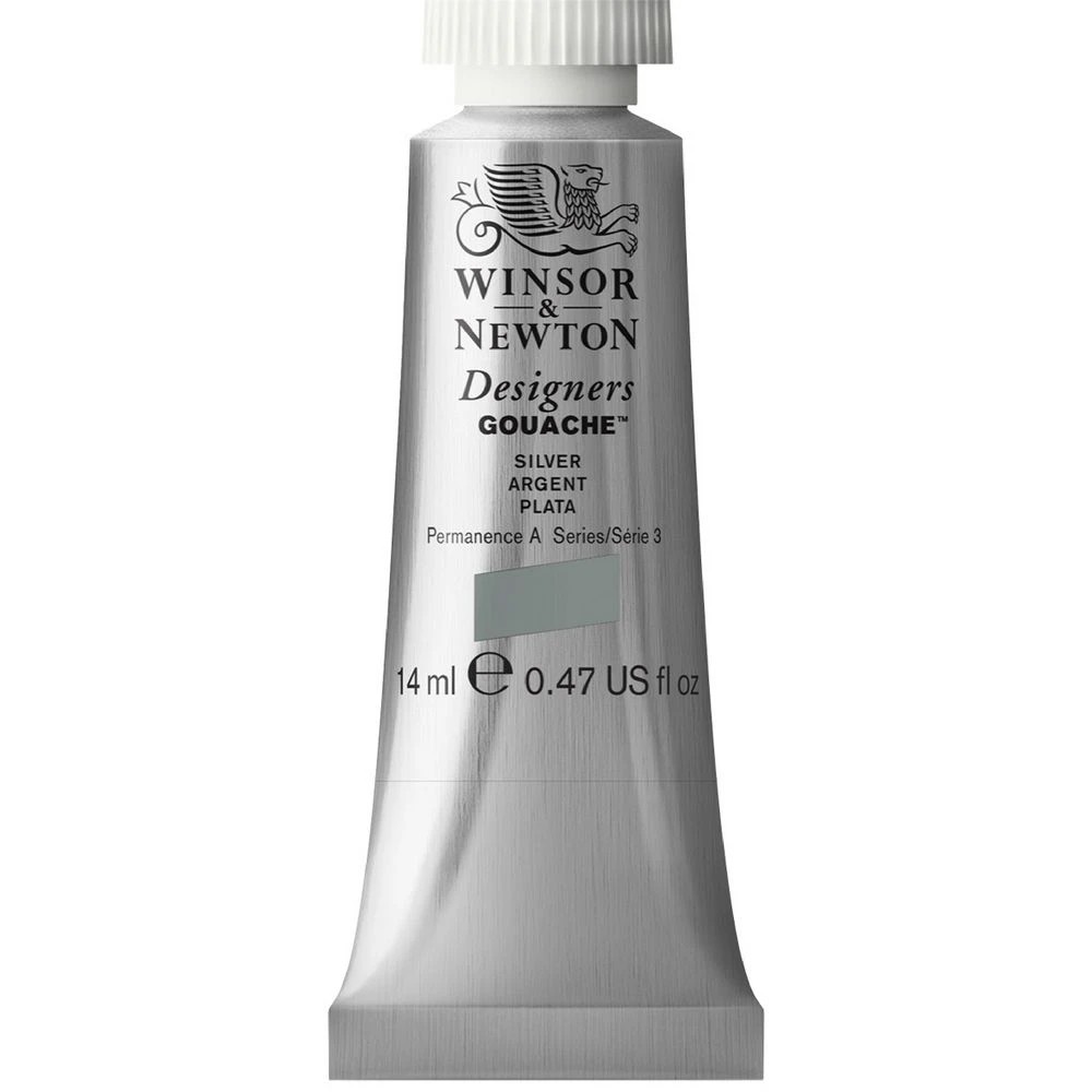 1 Winsor & Newton Designers Gouache 14mL Silver Imitation S3, 1 of 1