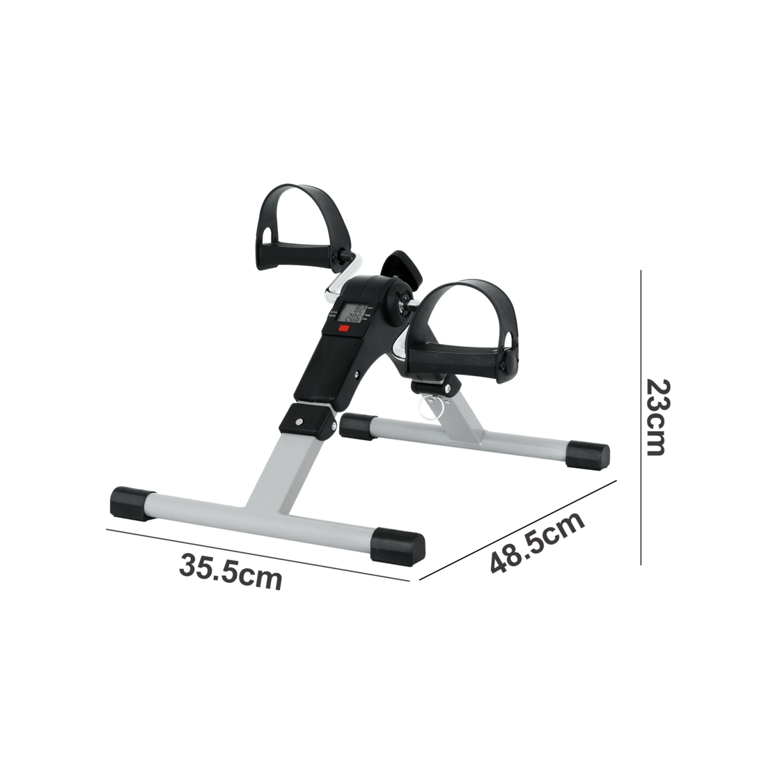 3 ADVWIN Mini Exercise Bike, Portable Pedal Exercise Machine, Folding Under Desk Bike with LCD Display and Adjustable Resi, 3 of 6