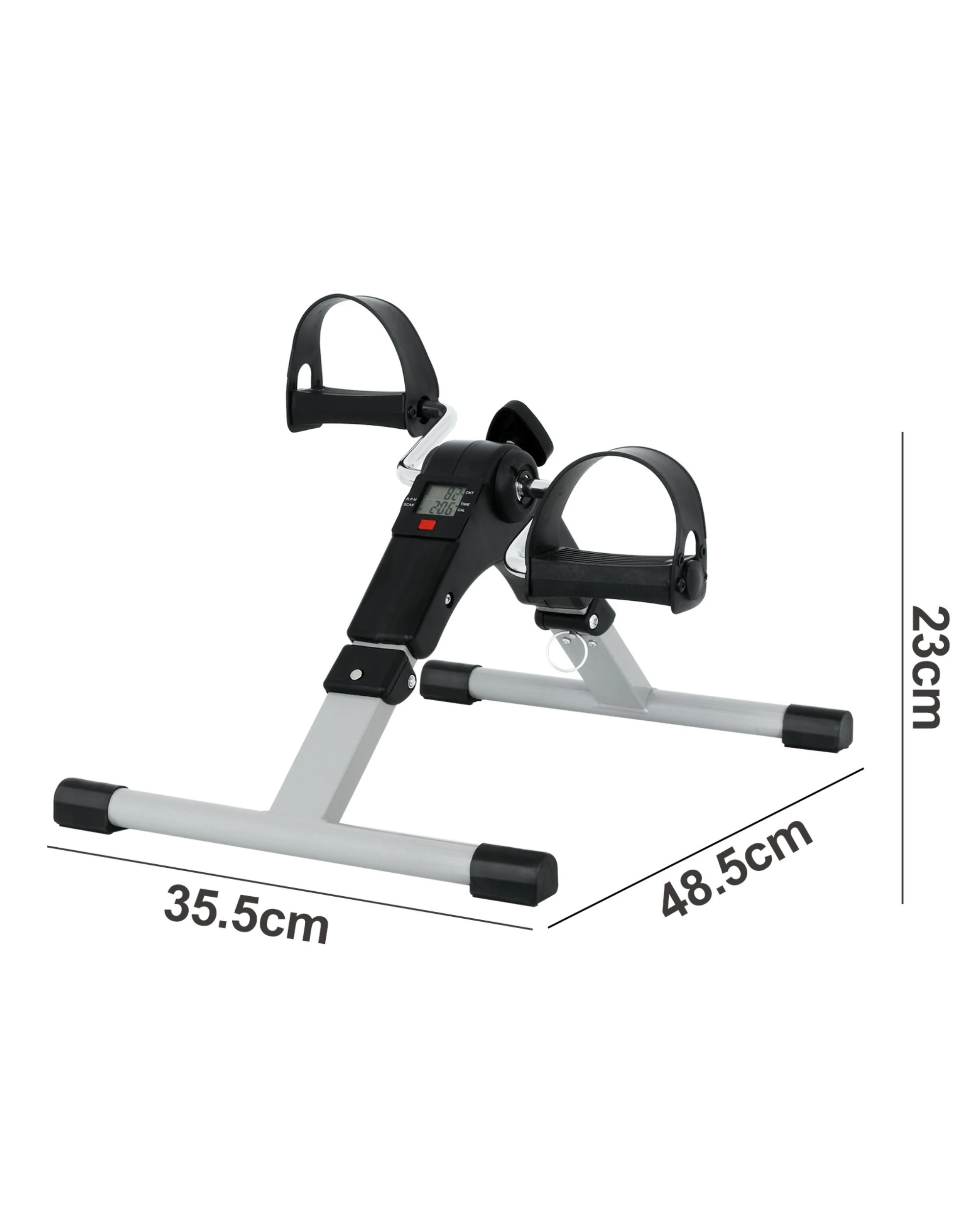 3 ADVWIN Mini Exercise Bike, Portable Pedal Exercise Machine, Folding Under Desk Bike with LCD Display and Adjustable Resi, 3 of 6