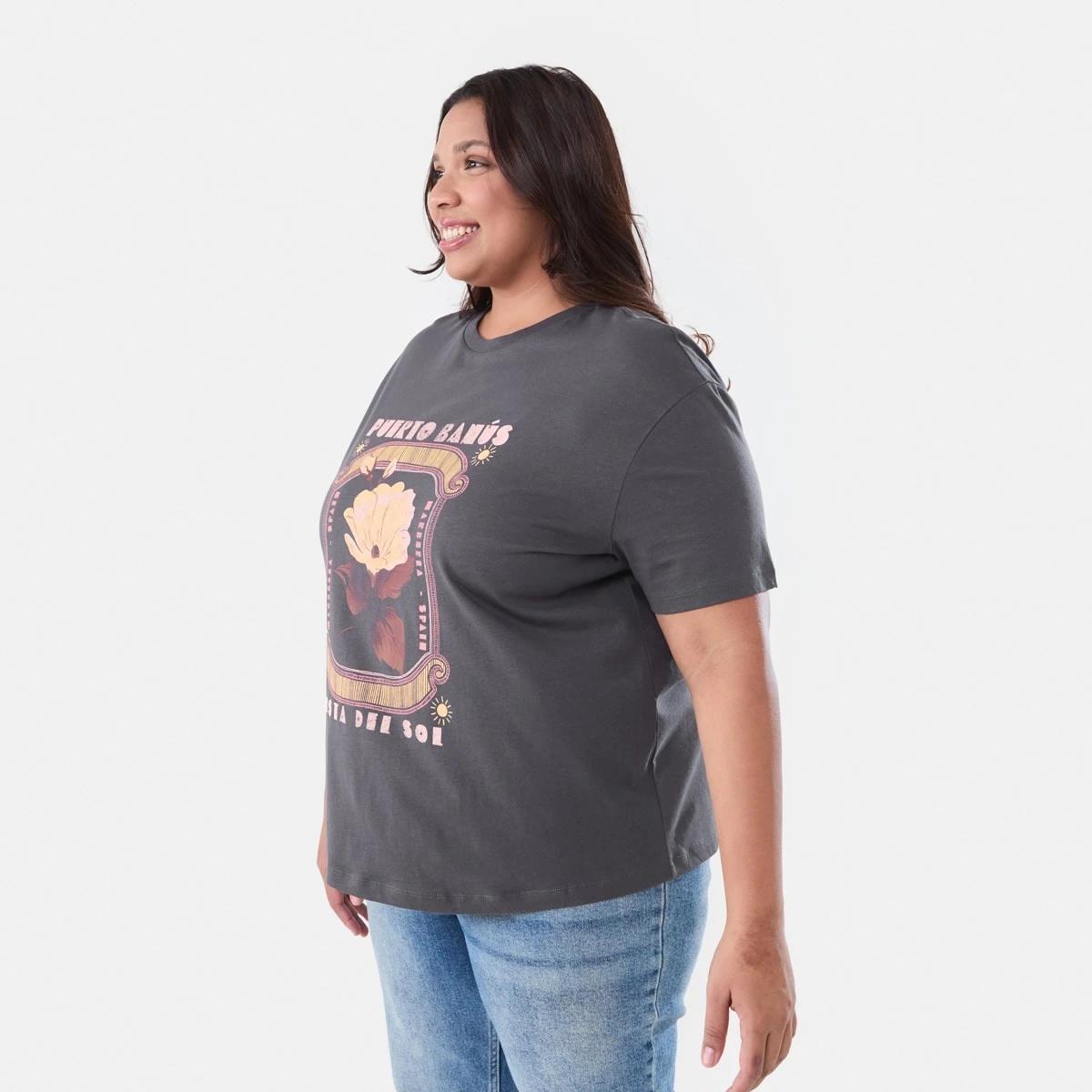 2 Curve Short Sleeve Boyfriend T-shirt COSTA FLRL NINE IRON, 2 of 5