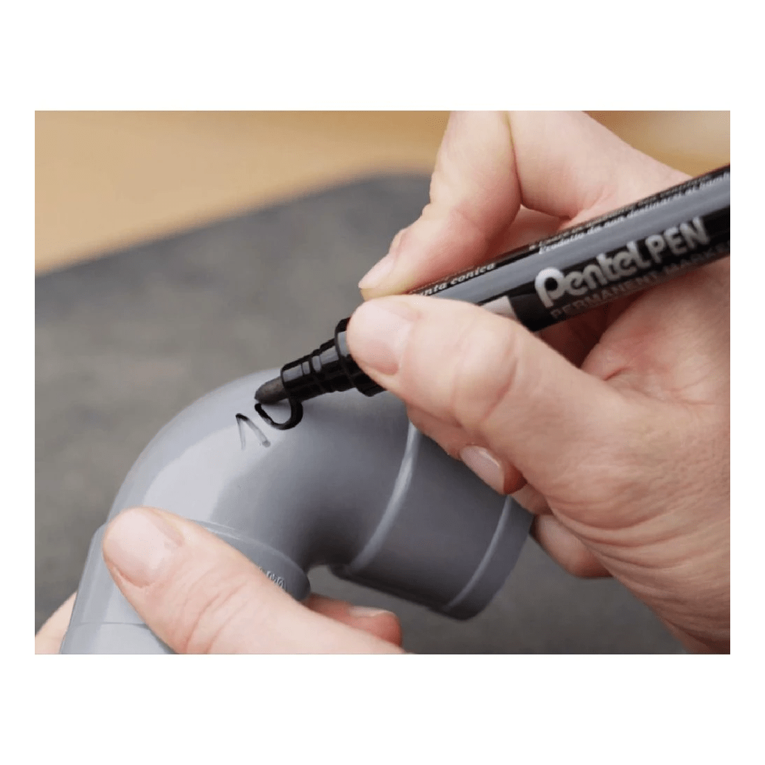 6 Pentel N50 Permanent Marker Bullet Tip Black, 6 of 7