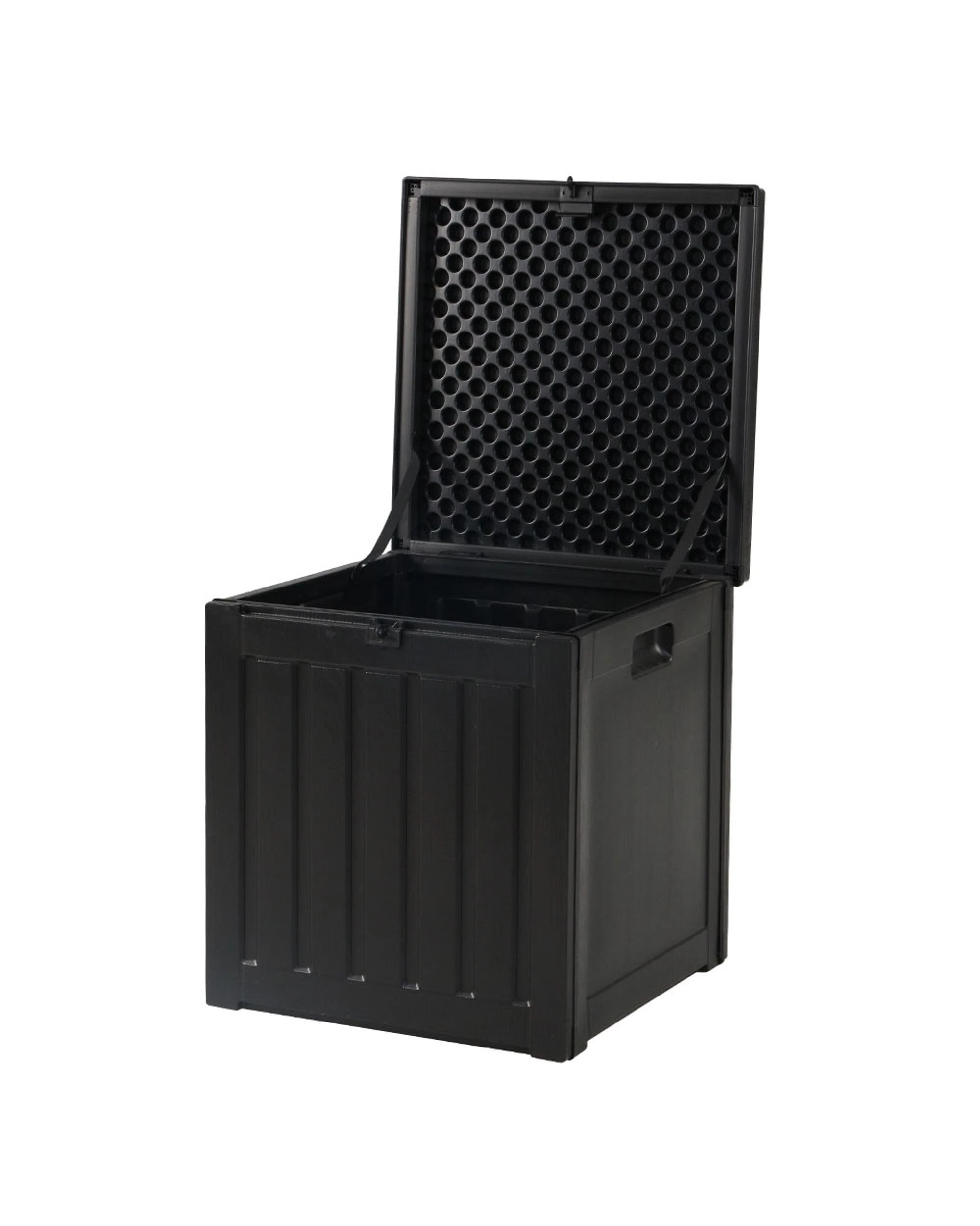 3 Gardeon Outdoor Storage Box 80L Container Lockable Garden Toy Tool Shed - Black, 3 of 7