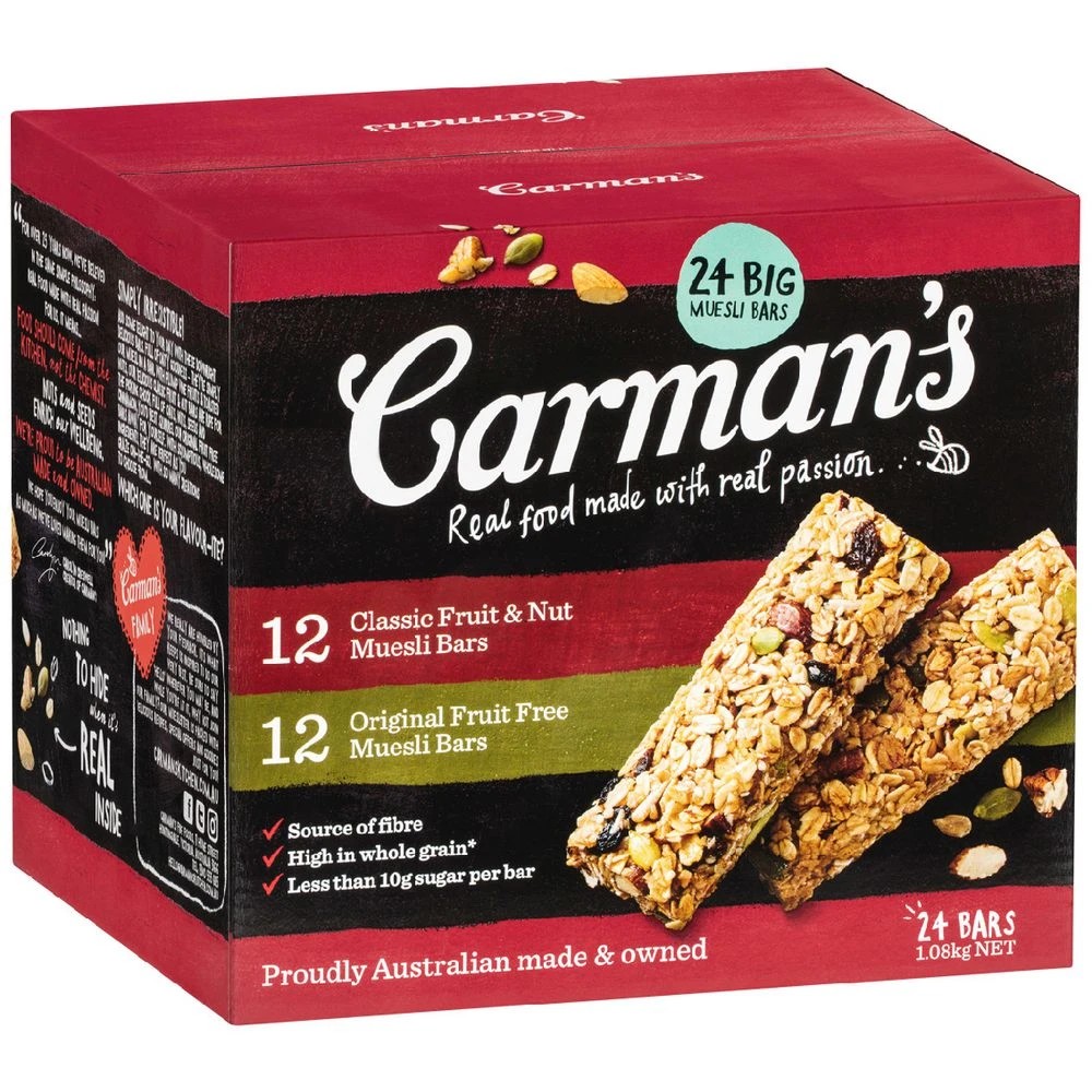 1 Carman's Traditional Muesli Bars 24 Pack Variety, 1 of 7