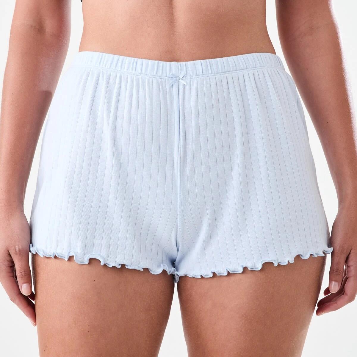 1 Rib Sleep Shorts HALOGEN BLUE, 1 of 4