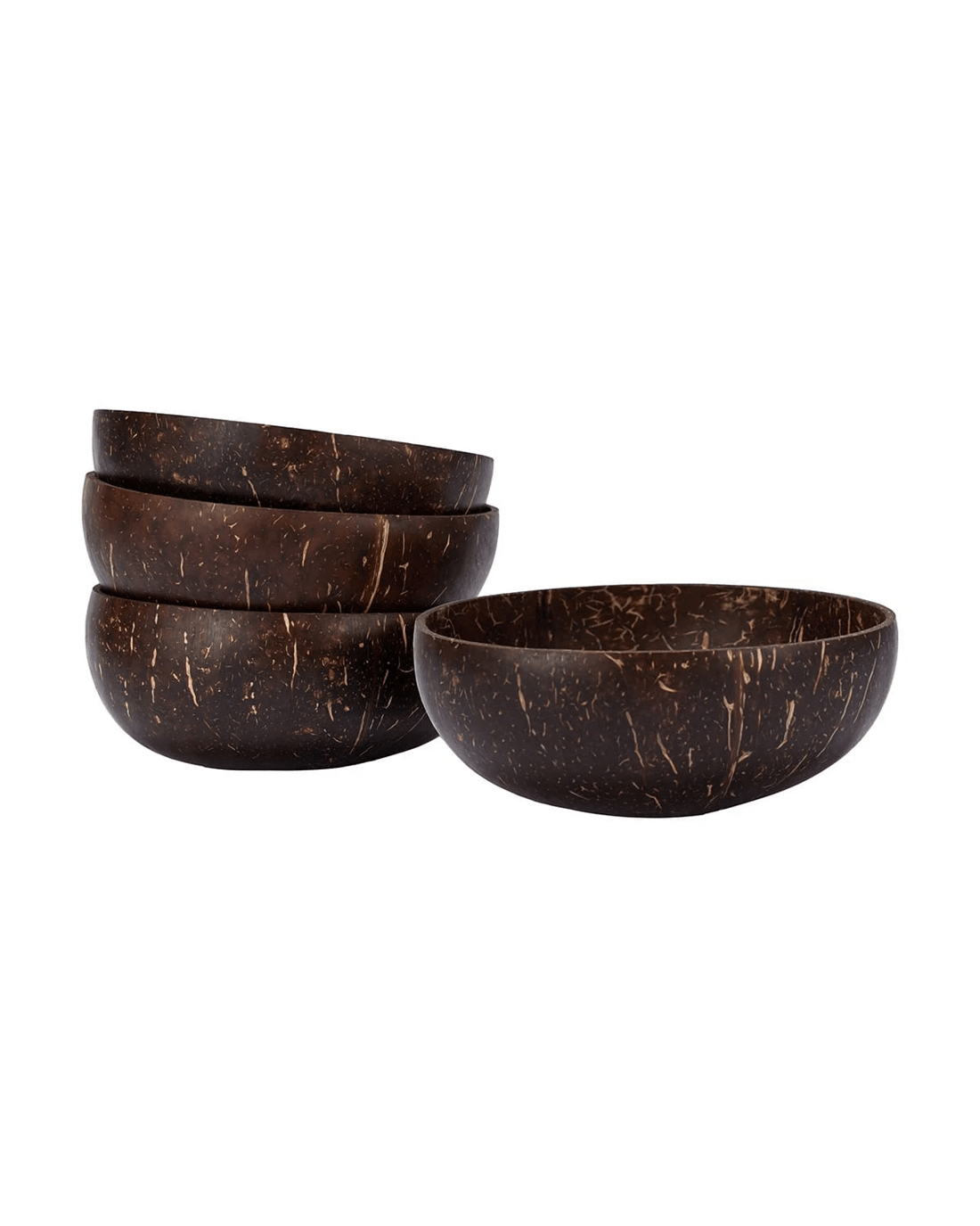 2 4 Pack Brown Coconut Bowls, 2 of 7