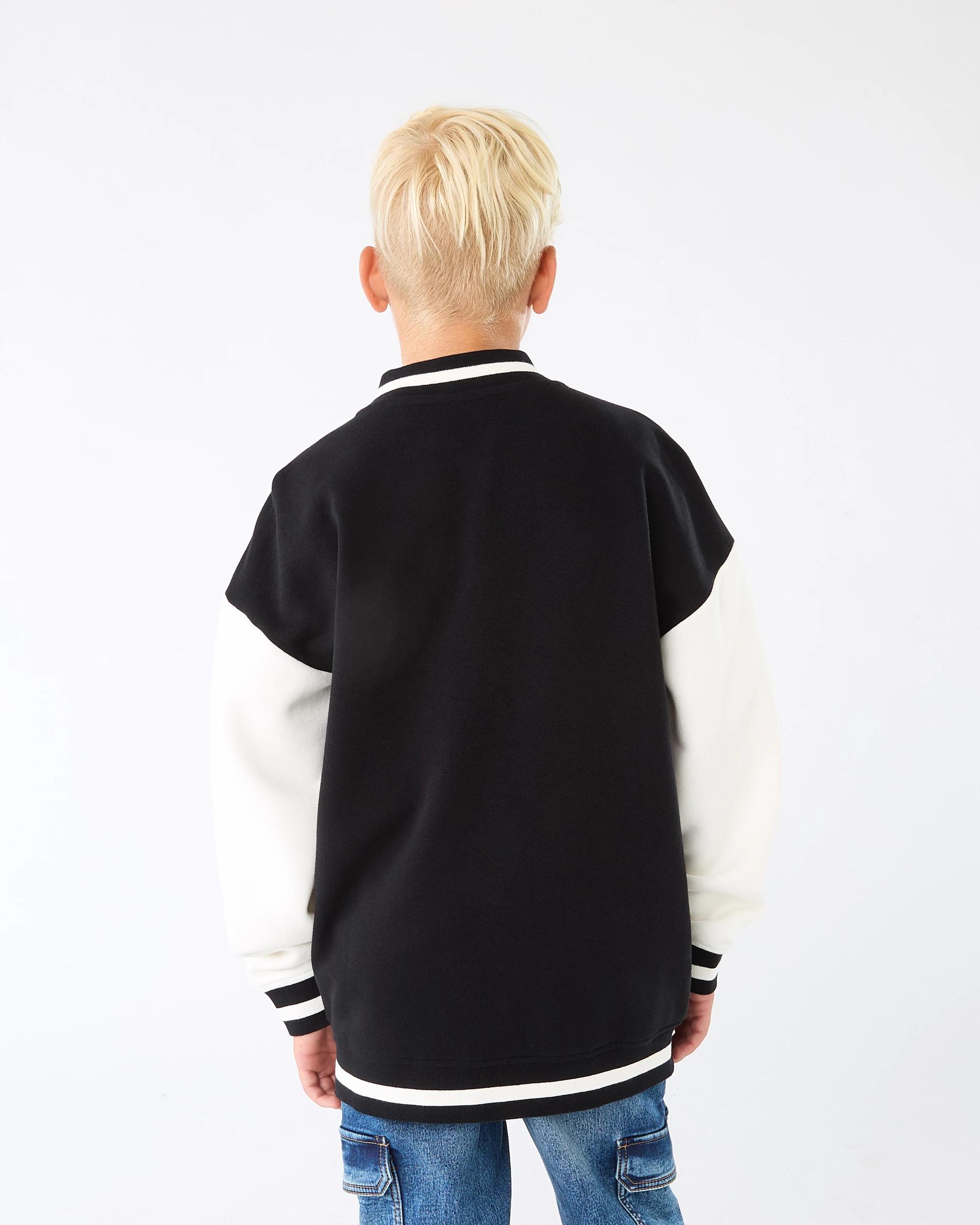 2 Fleece Bomber Jacket Snw White, 2 of 10