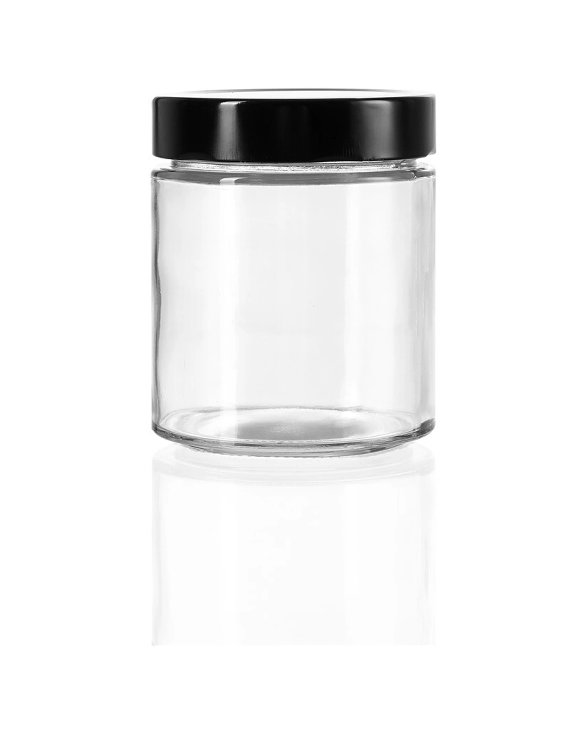 2 Lemon & Lime Soho 470ml Glass Preserve Jar Container Storage W/ Black Lid Clear
 - Clear, 2 of 4