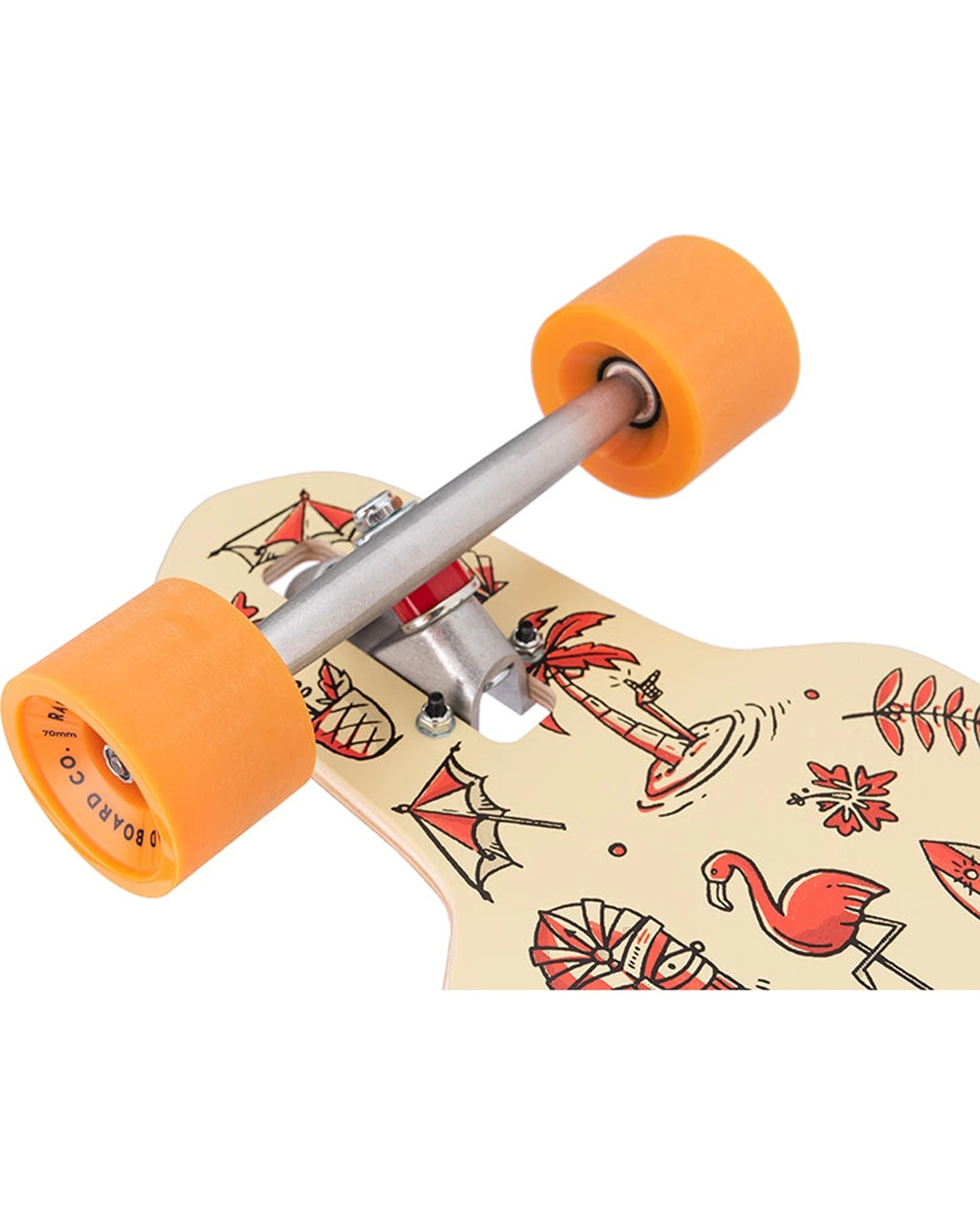 2 The RAD Board Co. Complete Drop Through 9" Longboard 8 Ply Maple Deck Tiki, 2 of 3