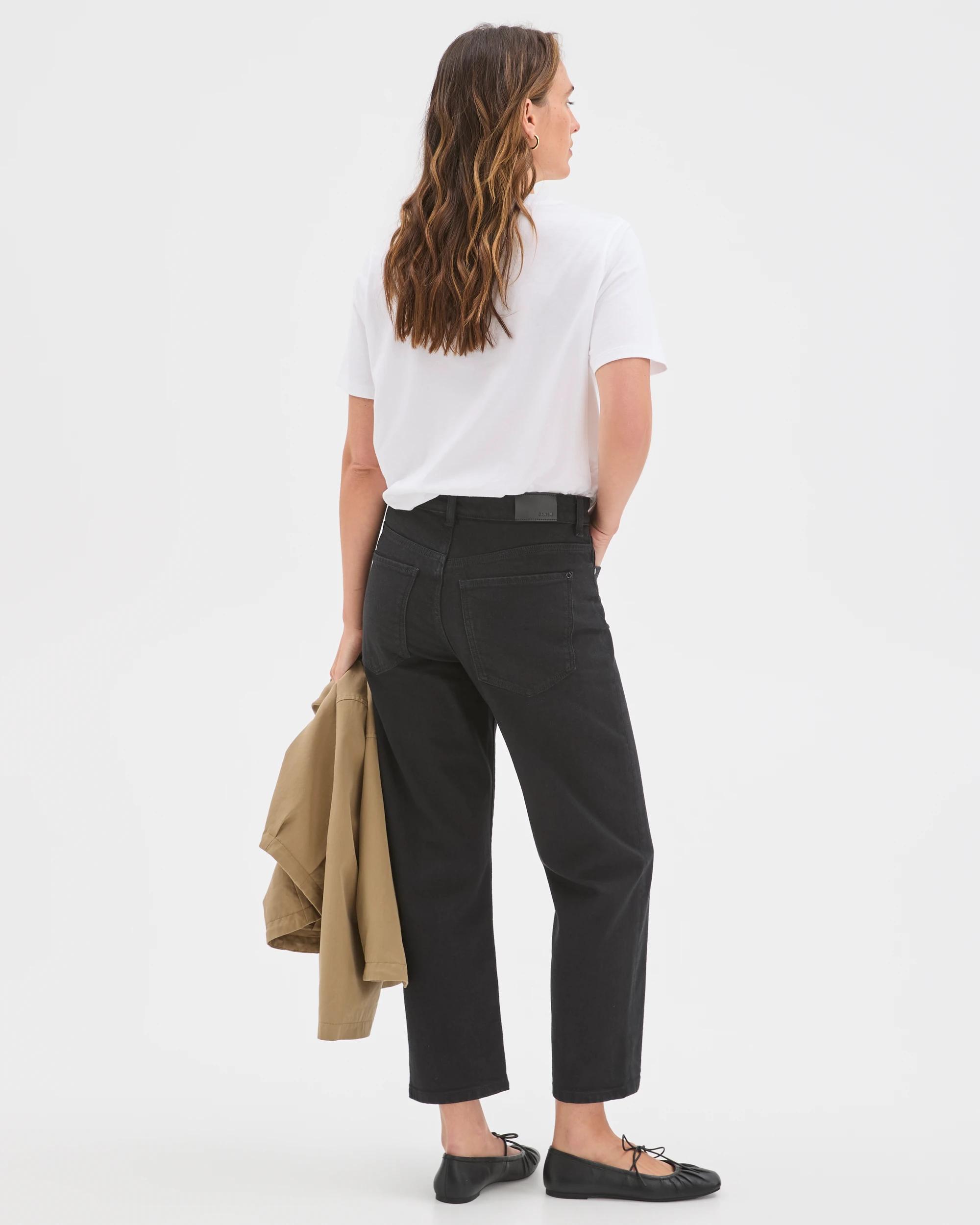 6 Target Denim Straight Crop Denim Jeans BLACK, 6 of 6