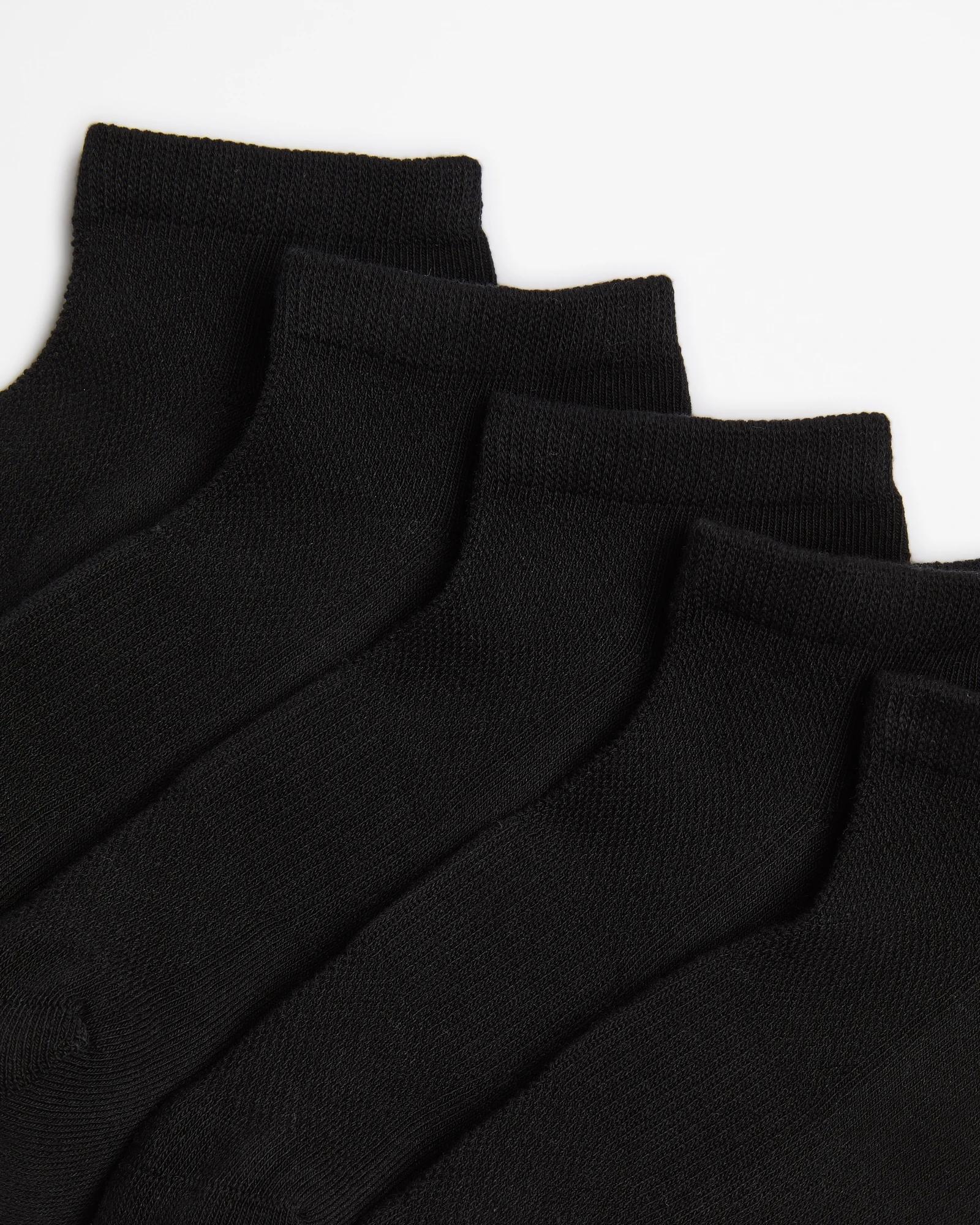 2 Target Active Australian Cotton Blend 5 Pack Low Cut Sport Socks BLACK, 2 of 3
