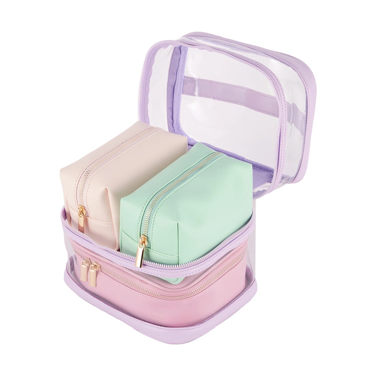 5 OXX Cosmetics 4 Piece Makeup Bag - Pastel, 5 of 9