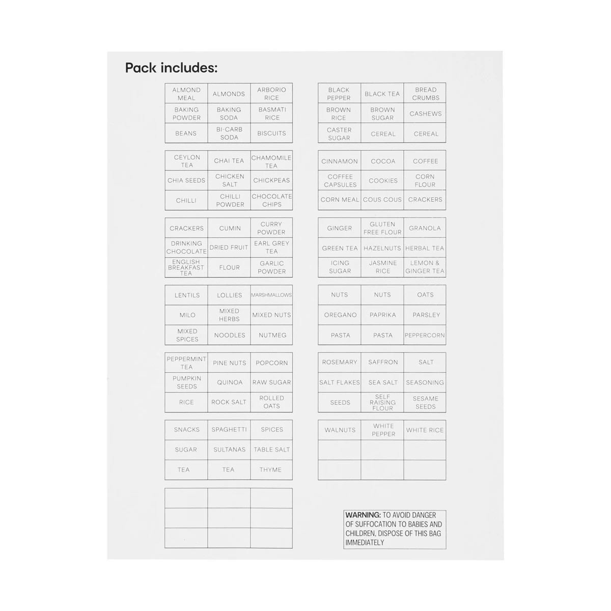 3 Large Pantry Labels, 3 of 4