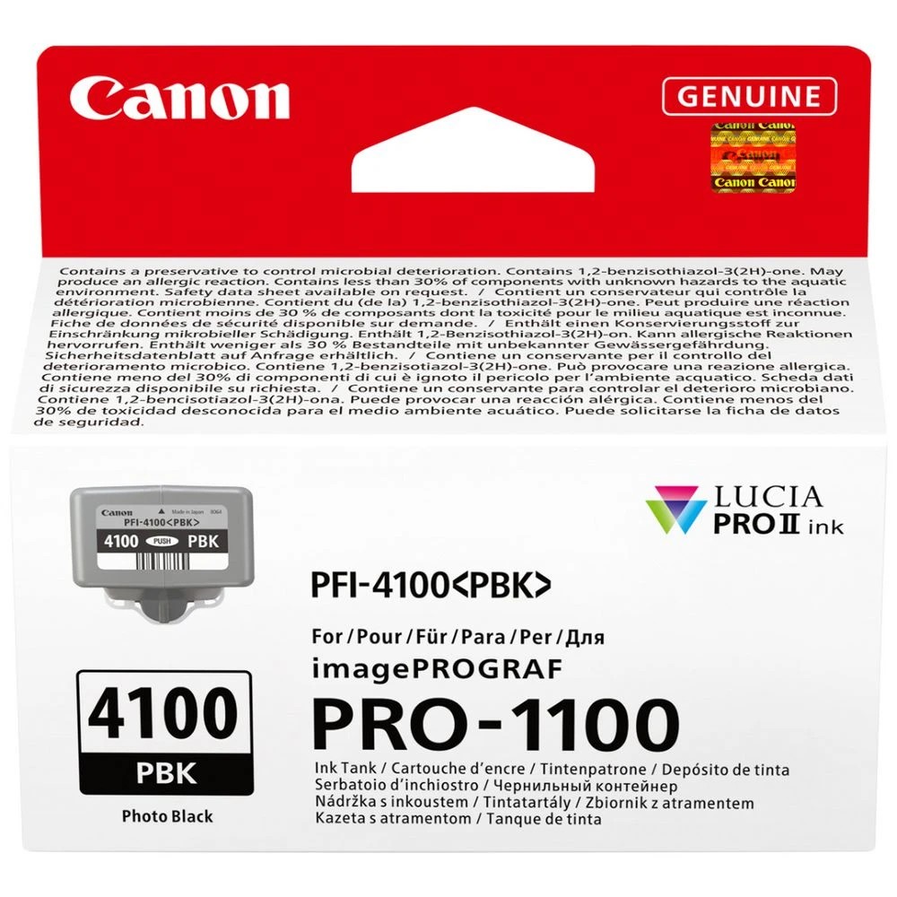 1 Canon PFI-4100 Photo Black Ink, 1 of 3
