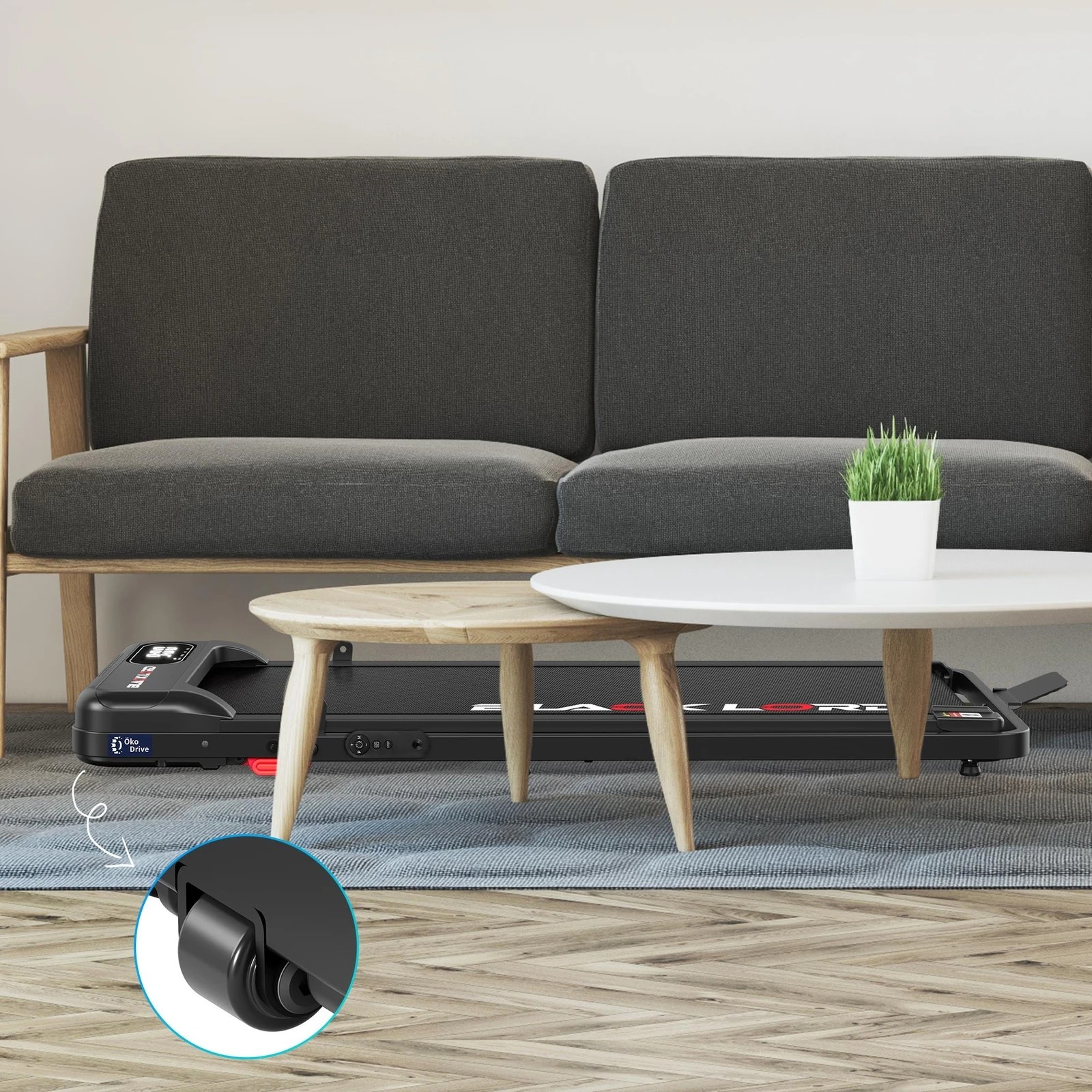 9 Black Lord Treadmill Electric Walking Pad Folding Incline Magnetic Remote - Black, 9 of 10