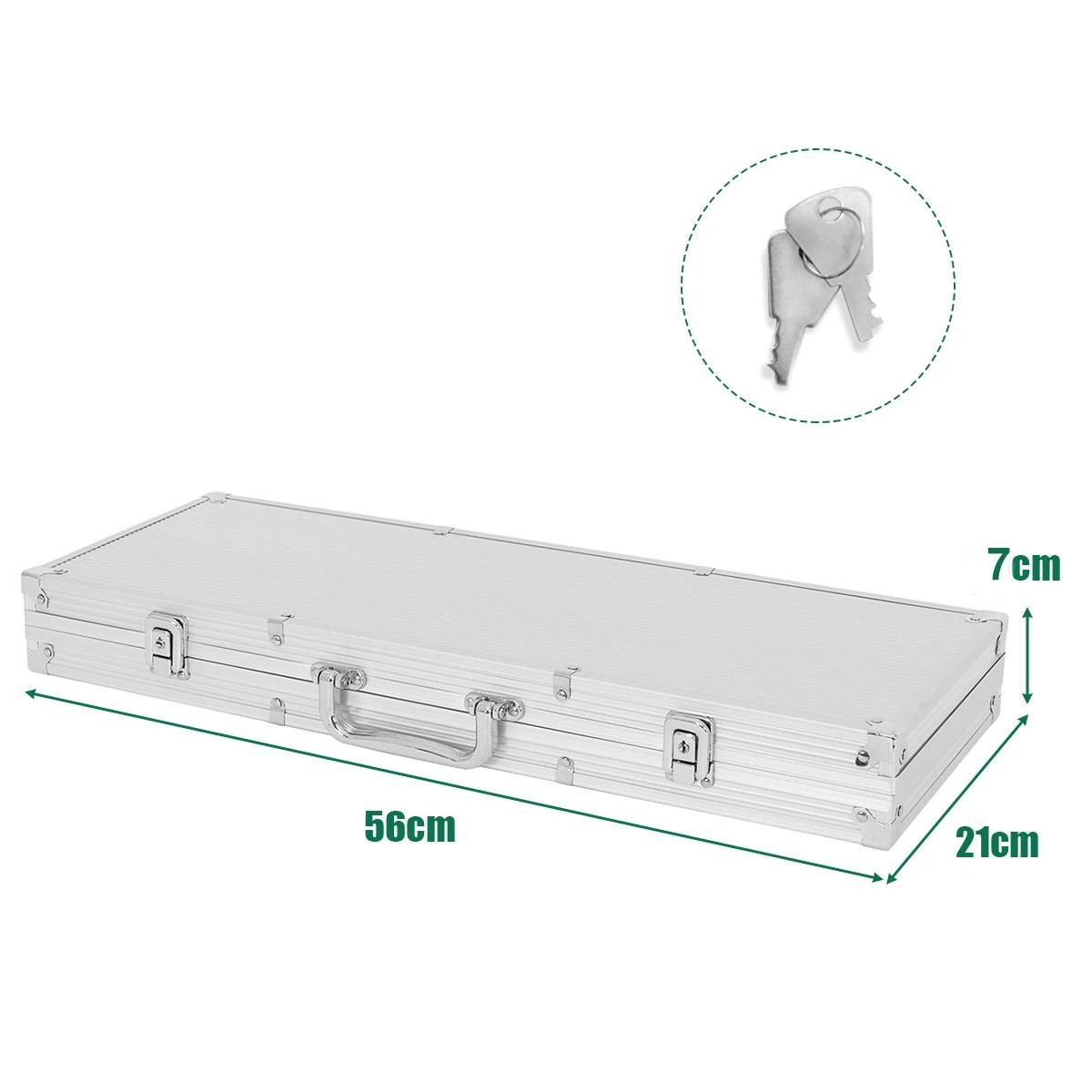 7 Costway 500PCS Casino Poker Chip Set Texas Hold'em Poker, 7 of 9