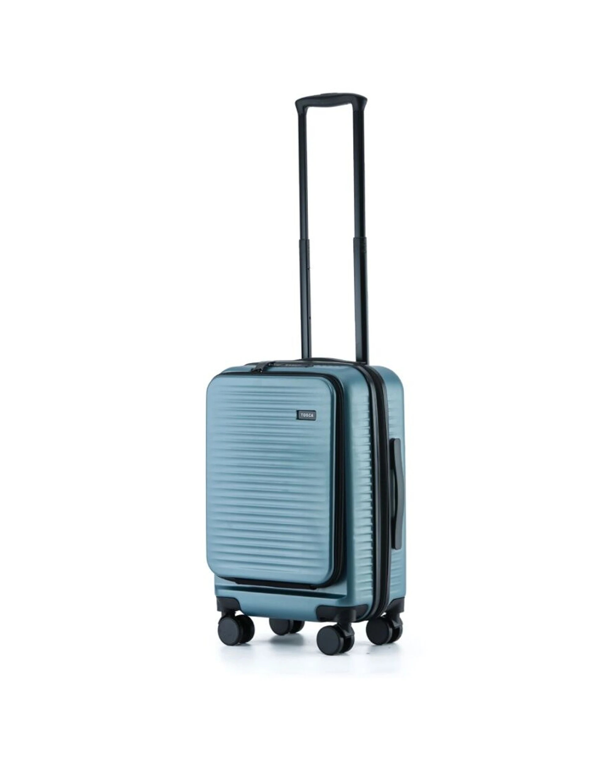 3 Tosca 3Pc Zen Travel Suitcases/Luggage Set With Wheels & Combination Lock - Grey, 3 of 7