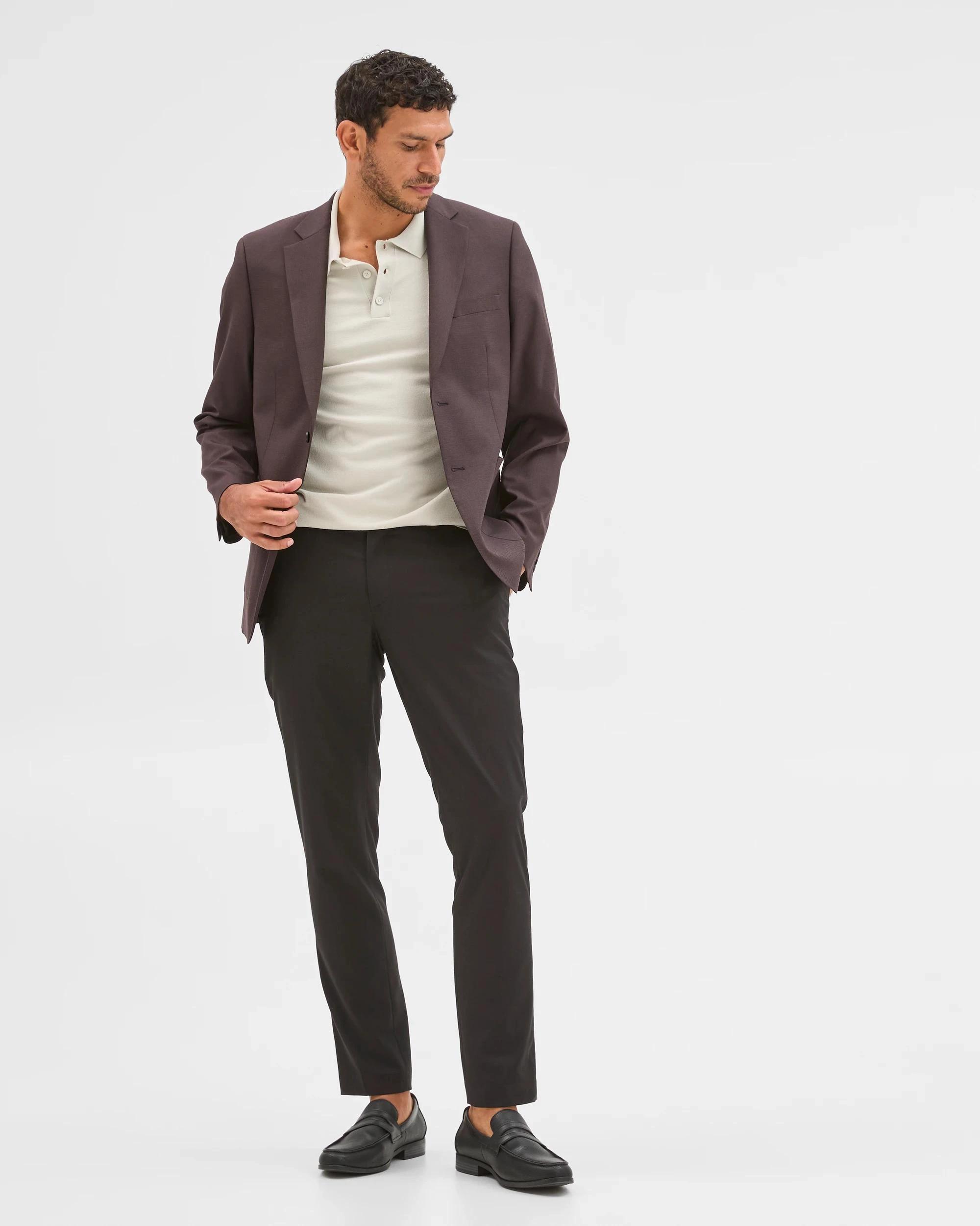 1 Preview Houndstooth Blazer BROWN, 1 of 7